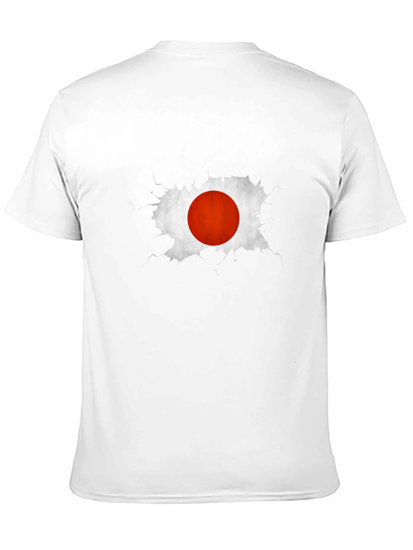 Japan Flag Graphic Tee - Black Cotton Casual T-Shirt