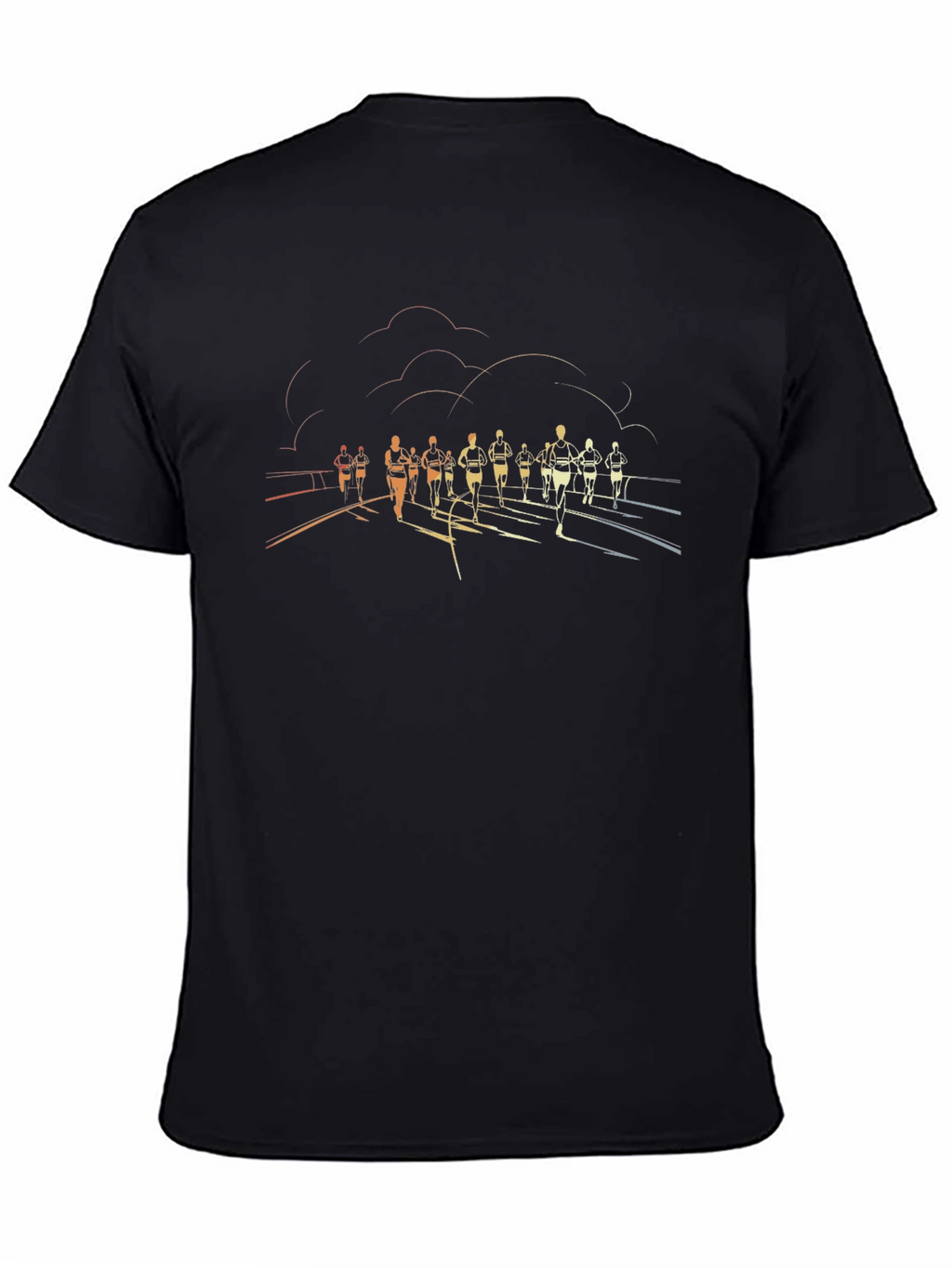 Runners Silhouette Black T-Shirt