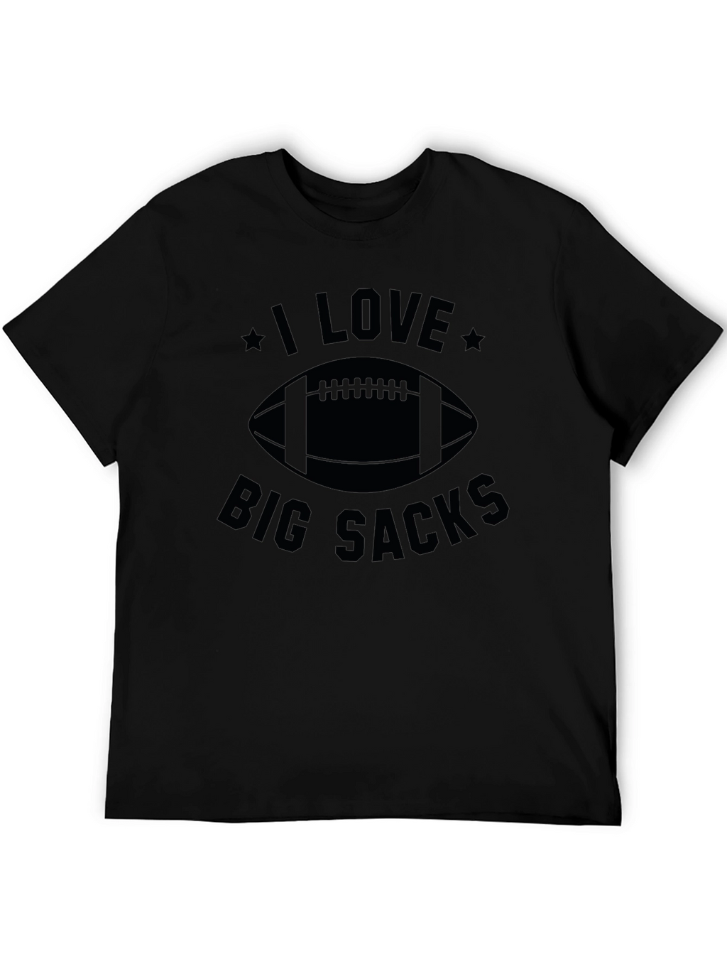 I Love Big Sacks Football Graphic T-Shirt