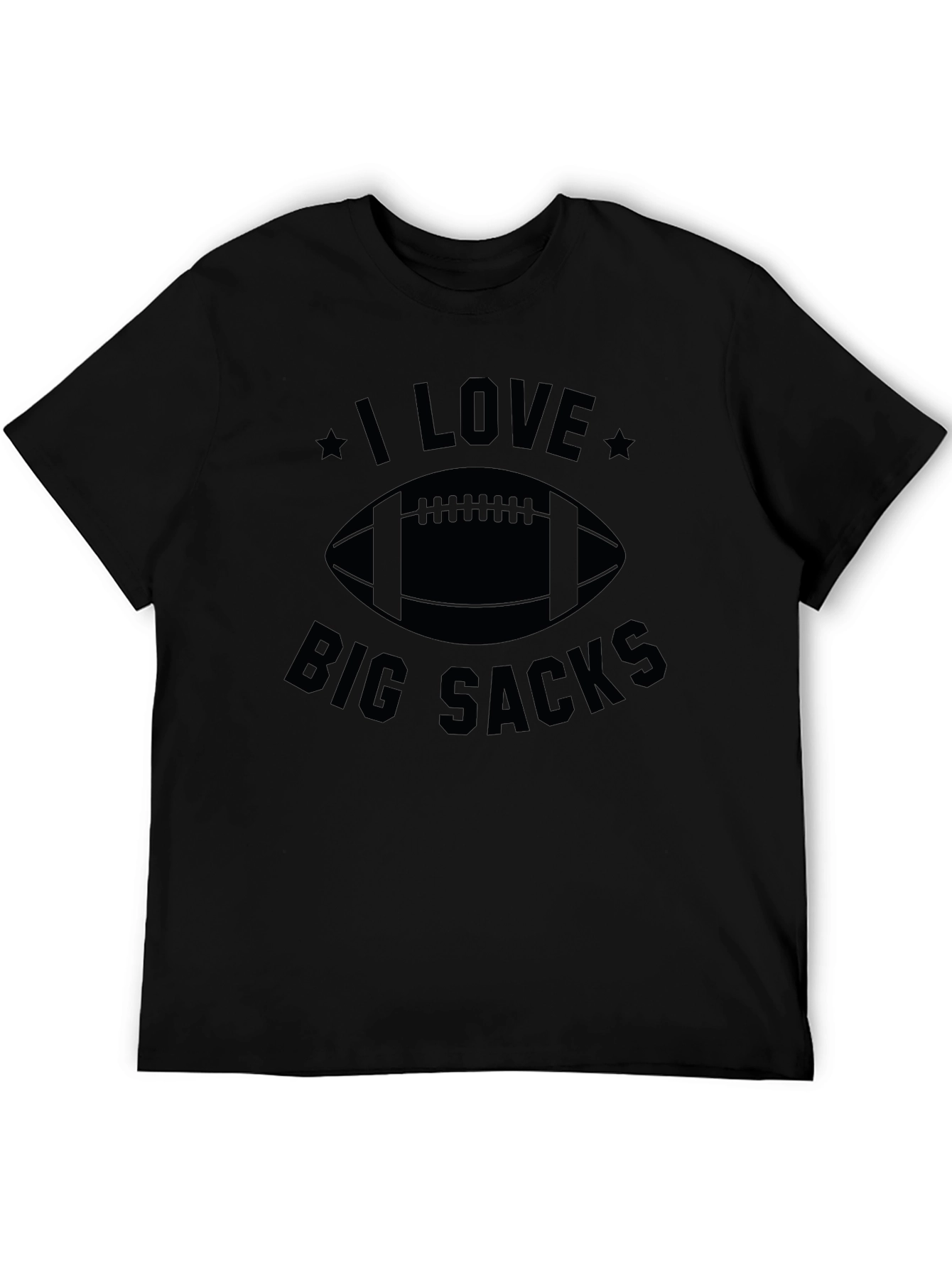 I Love Big Sacks Football Graphic T-Shirt