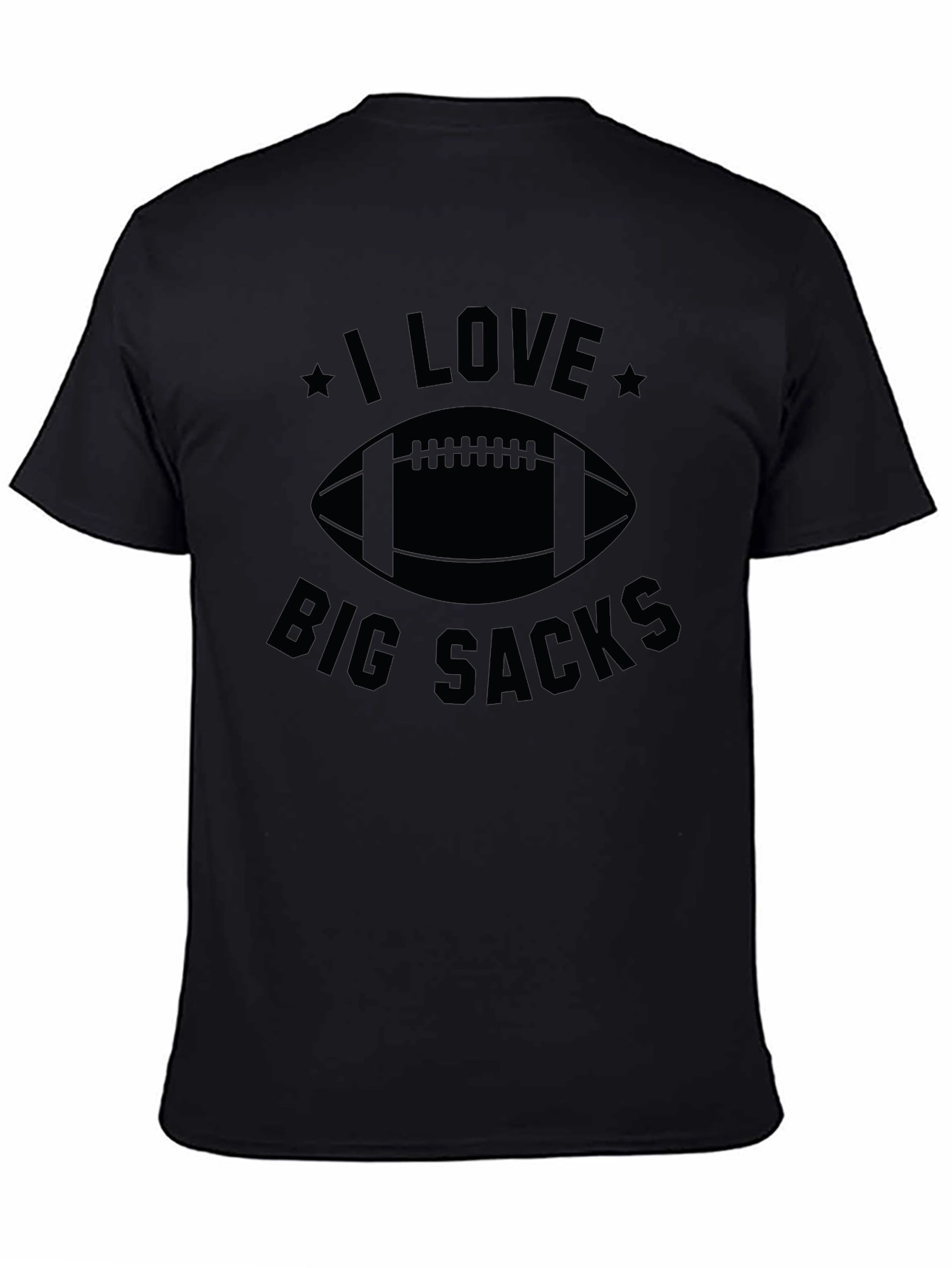 I Love Big Sacks Football Graphic T-Shirt