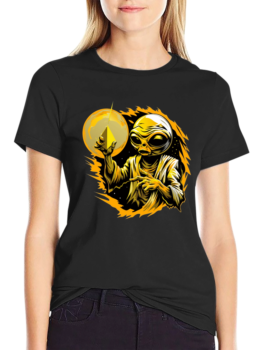 Alien Graphic Tee - Cosmic Design