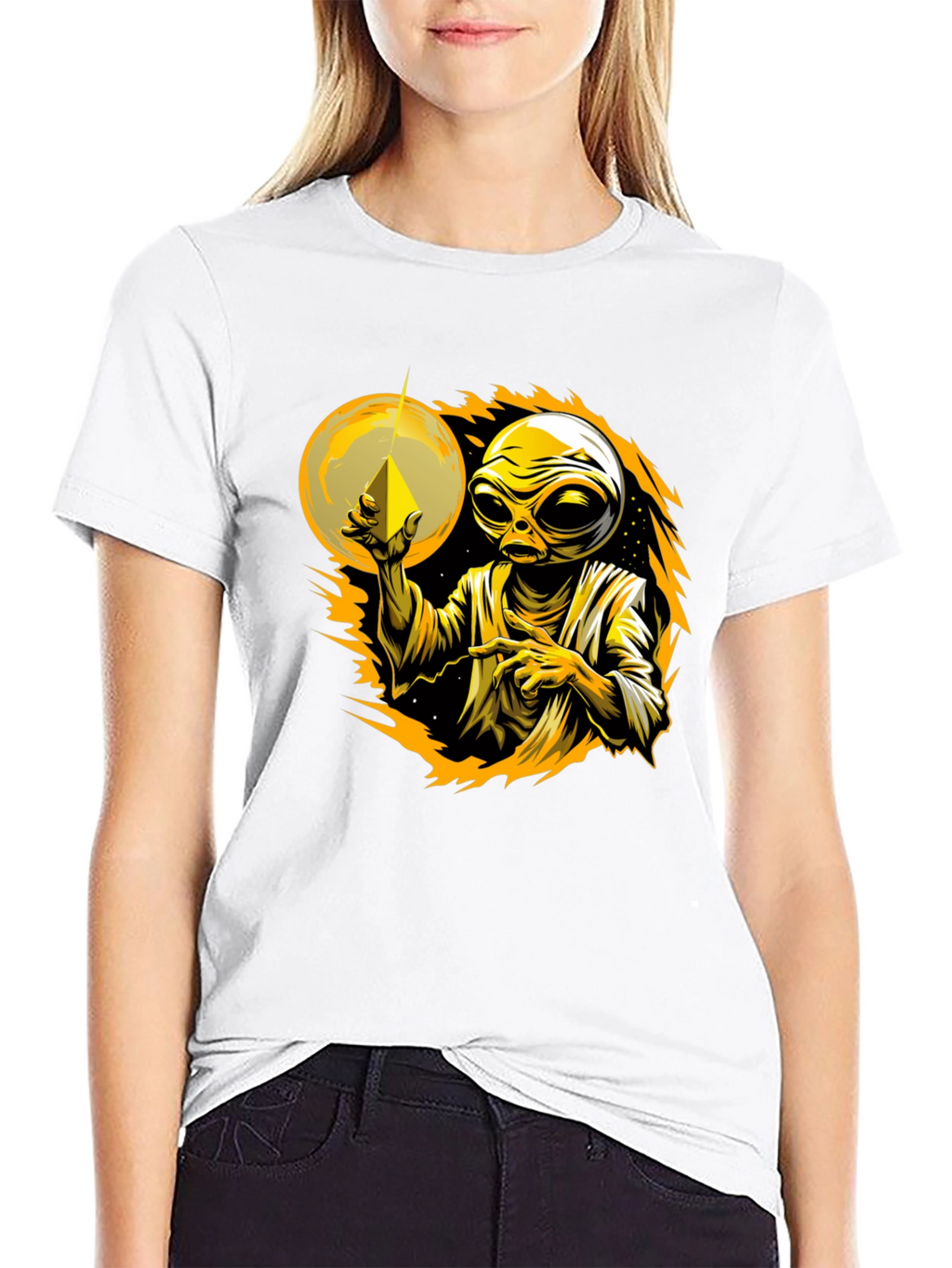 Alien Graphic Tee - Cosmic Design
