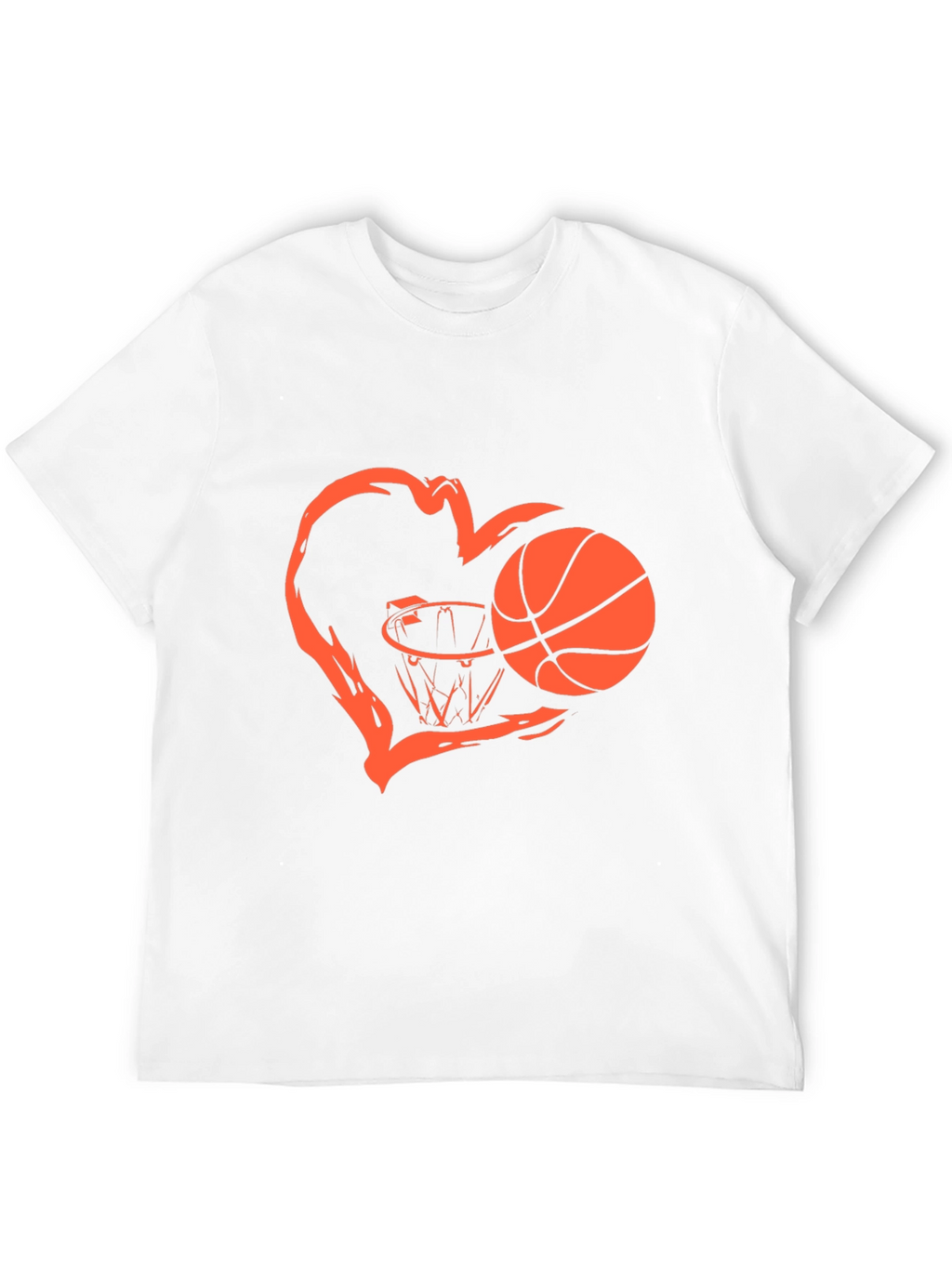 Basketball Heart Graphic T-Shirt
