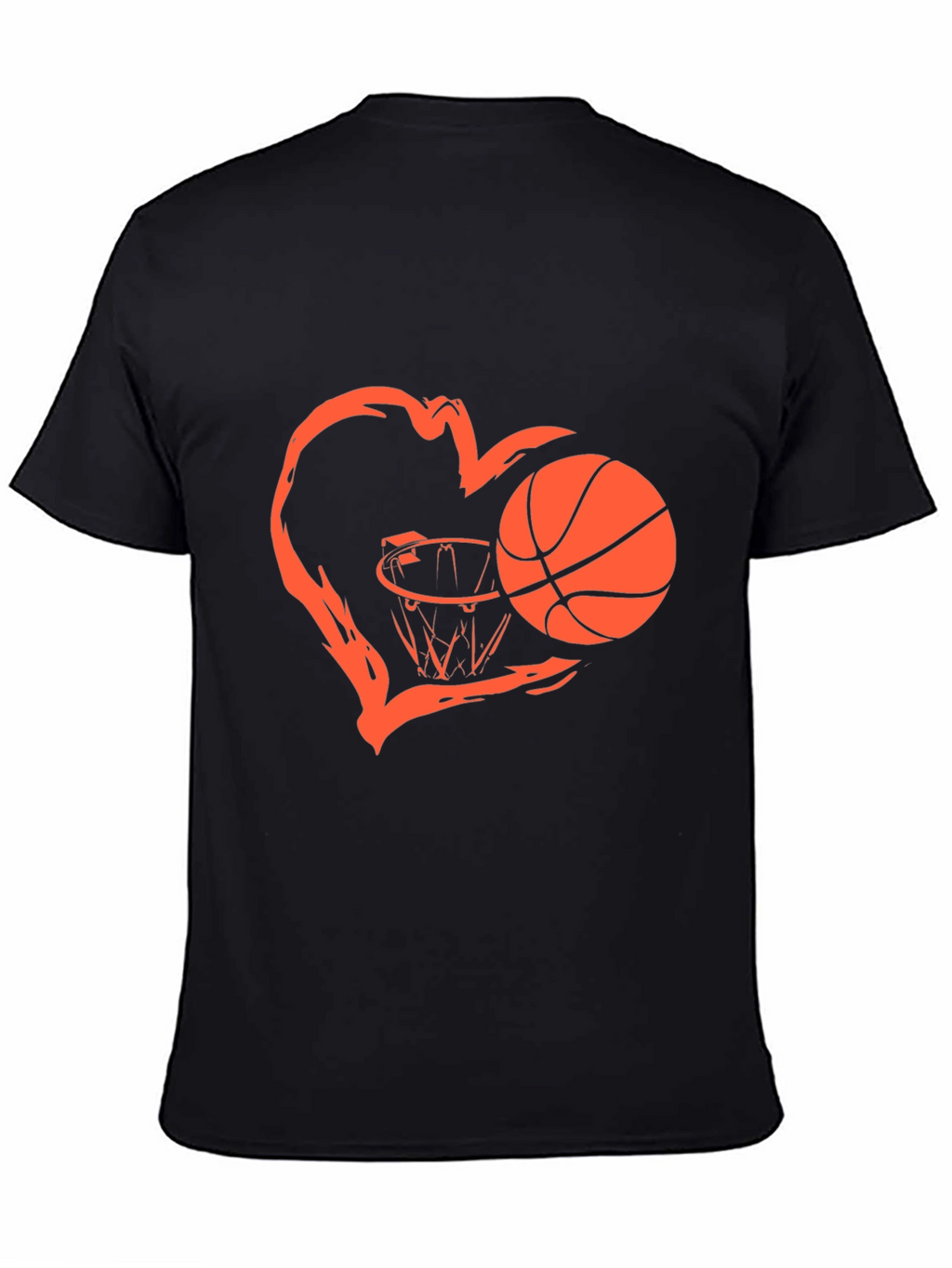 Basketball Heart Graphic T-Shirt