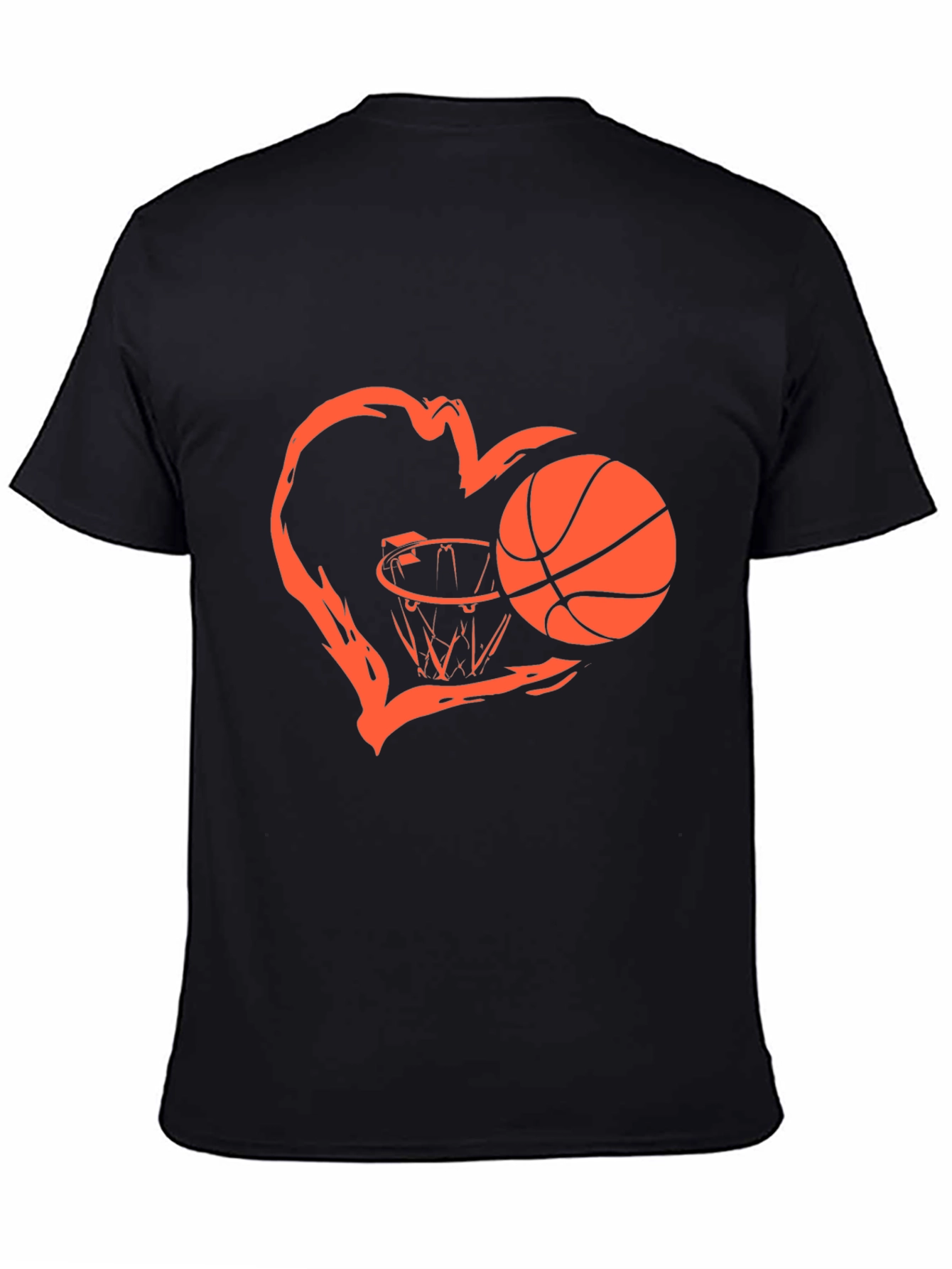 Basketball Heart Graphic T-Shirt