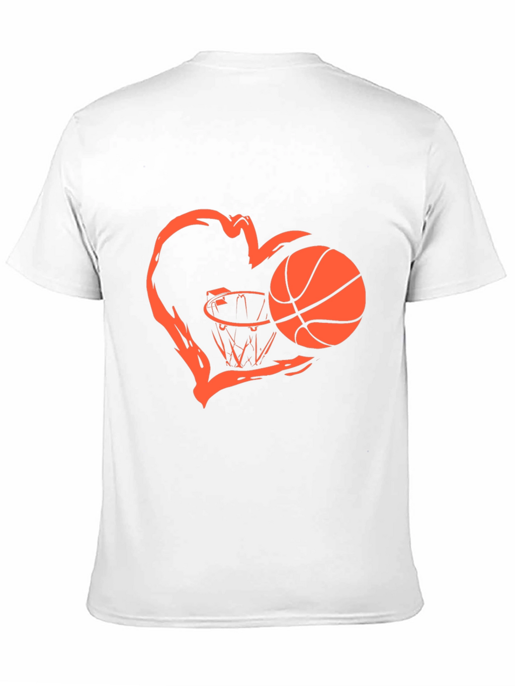 Basketball Heart Graphic T-Shirt