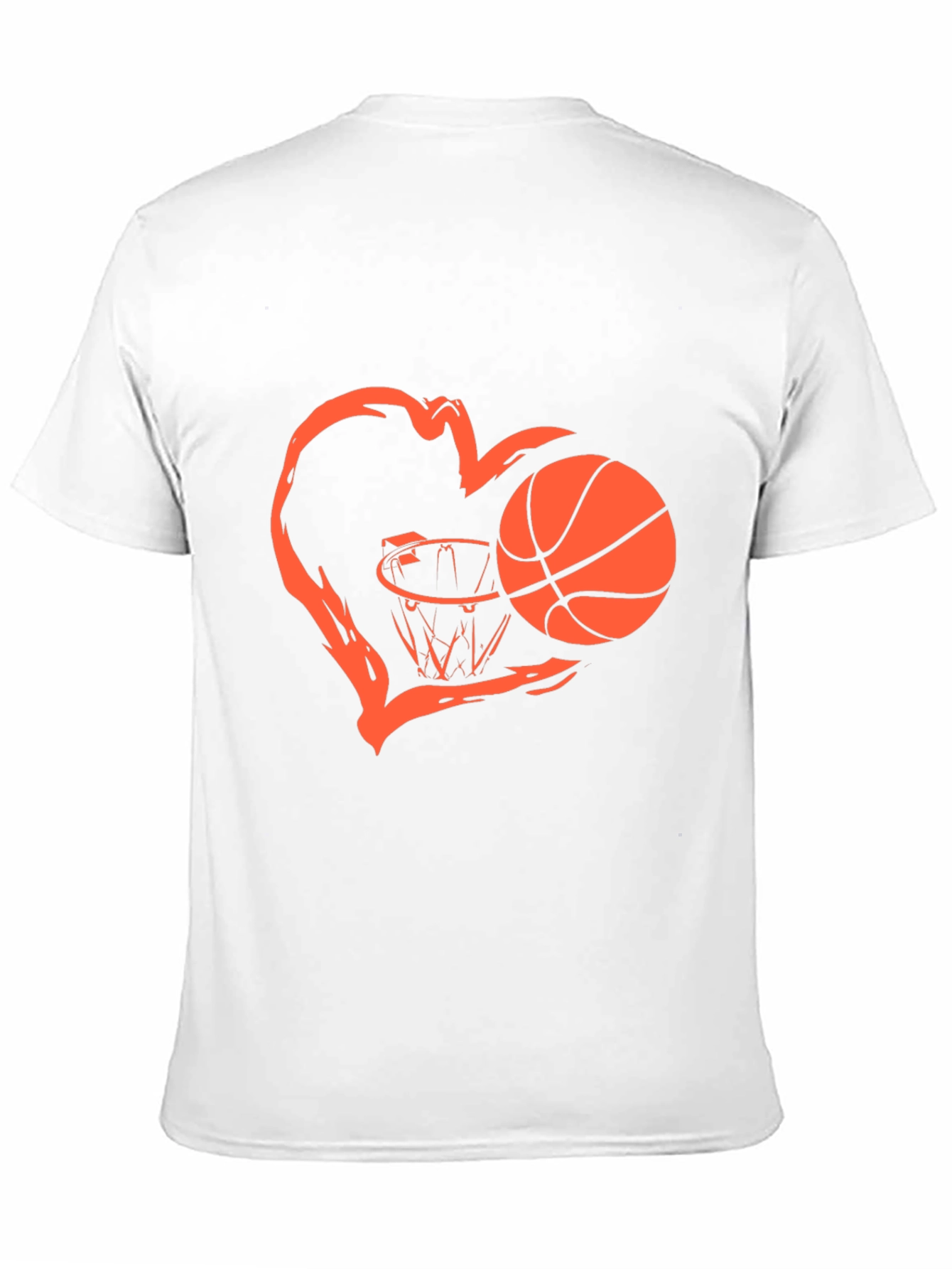 Basketball Heart Graphic T-Shirt