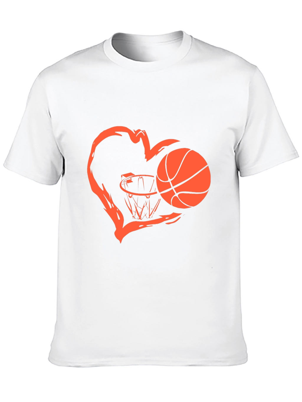 Basketball Heart Graphic T-Shirt