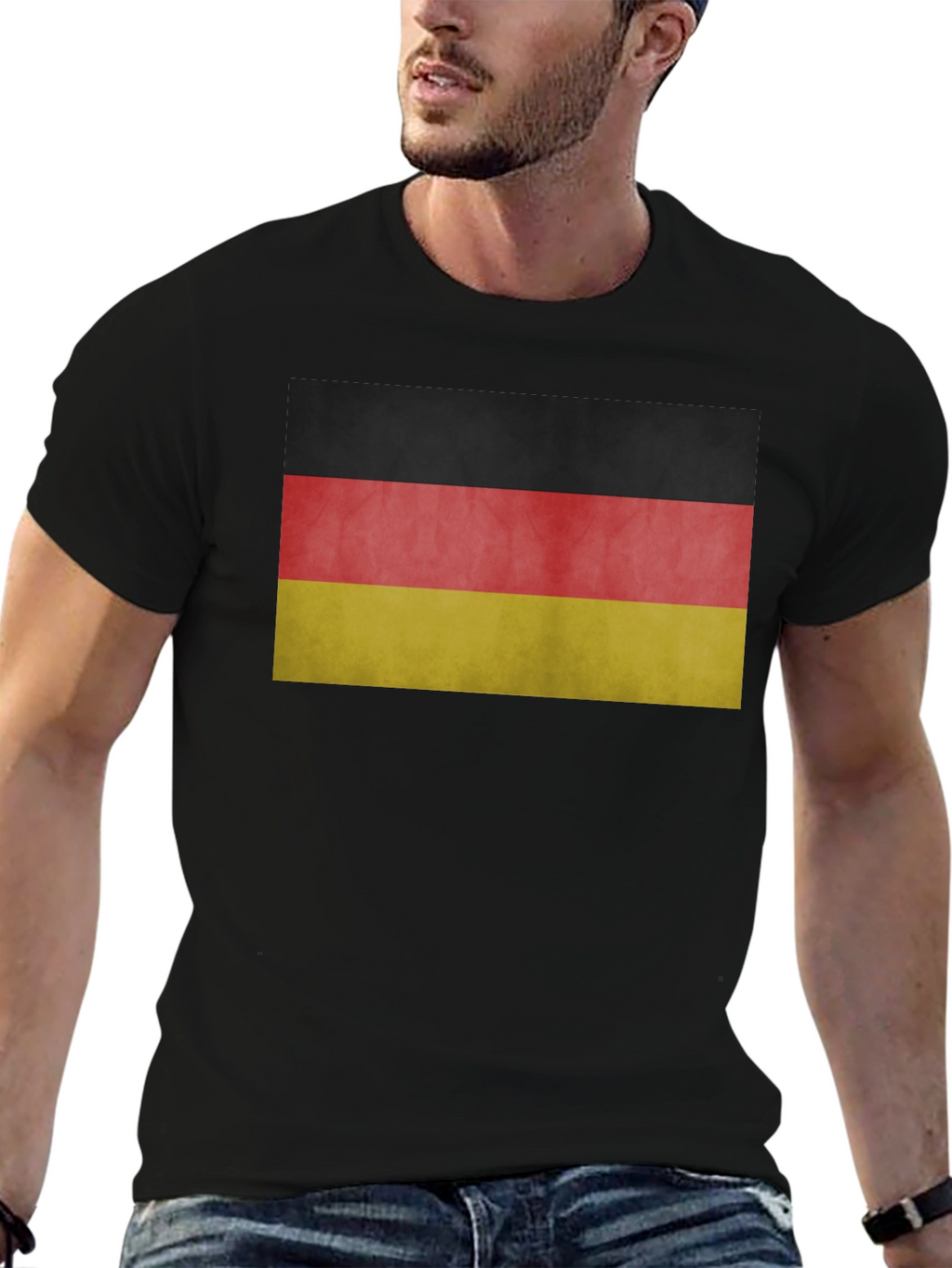 Germany Flag T-Shirt - Black Cotton Tee