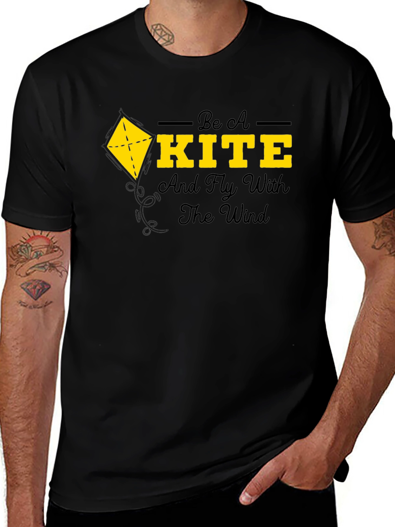 Be A Kite T-Shirt - Fly With The Wind Graphic Tee