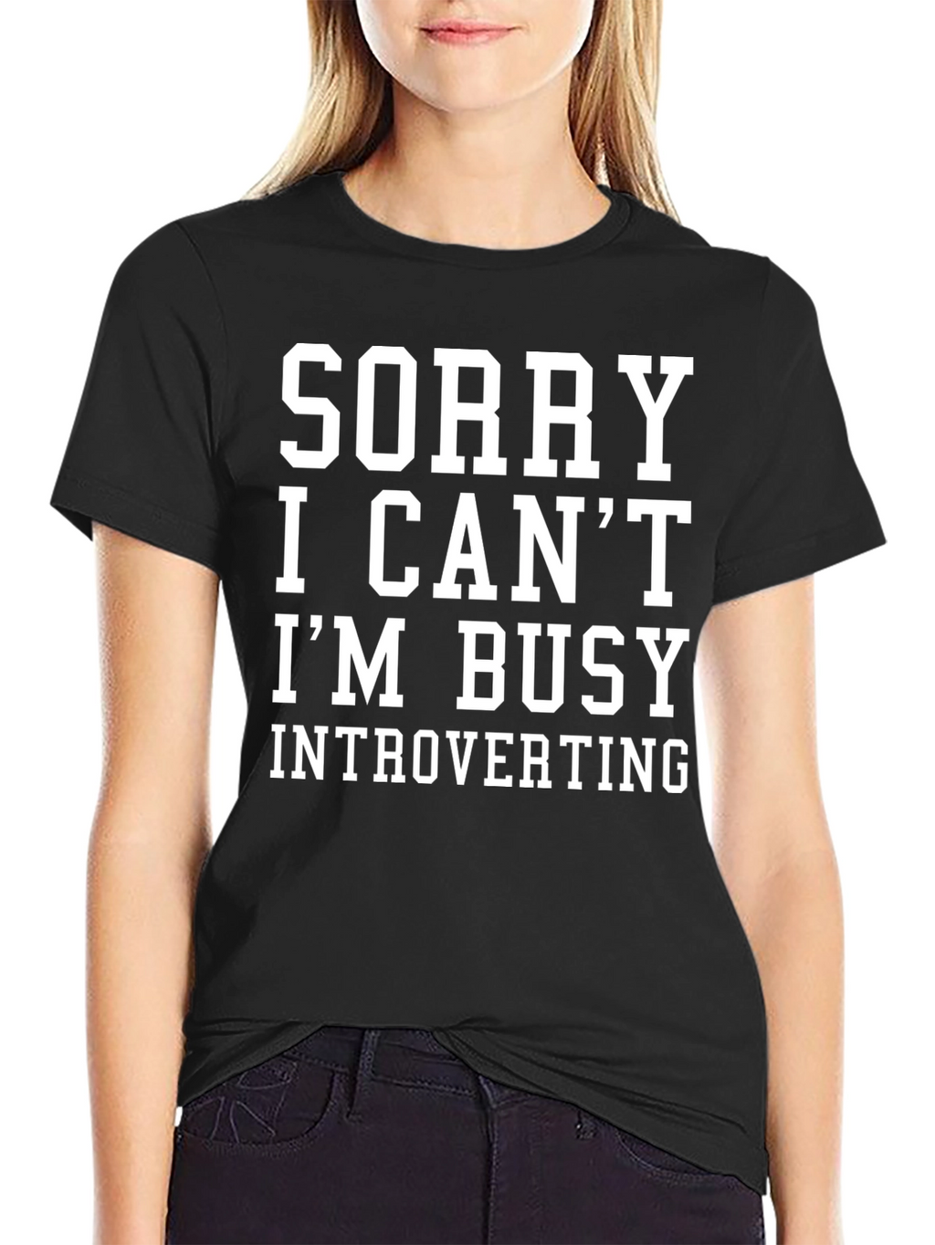 Introverting Graphic Tee - Sorry I Cant