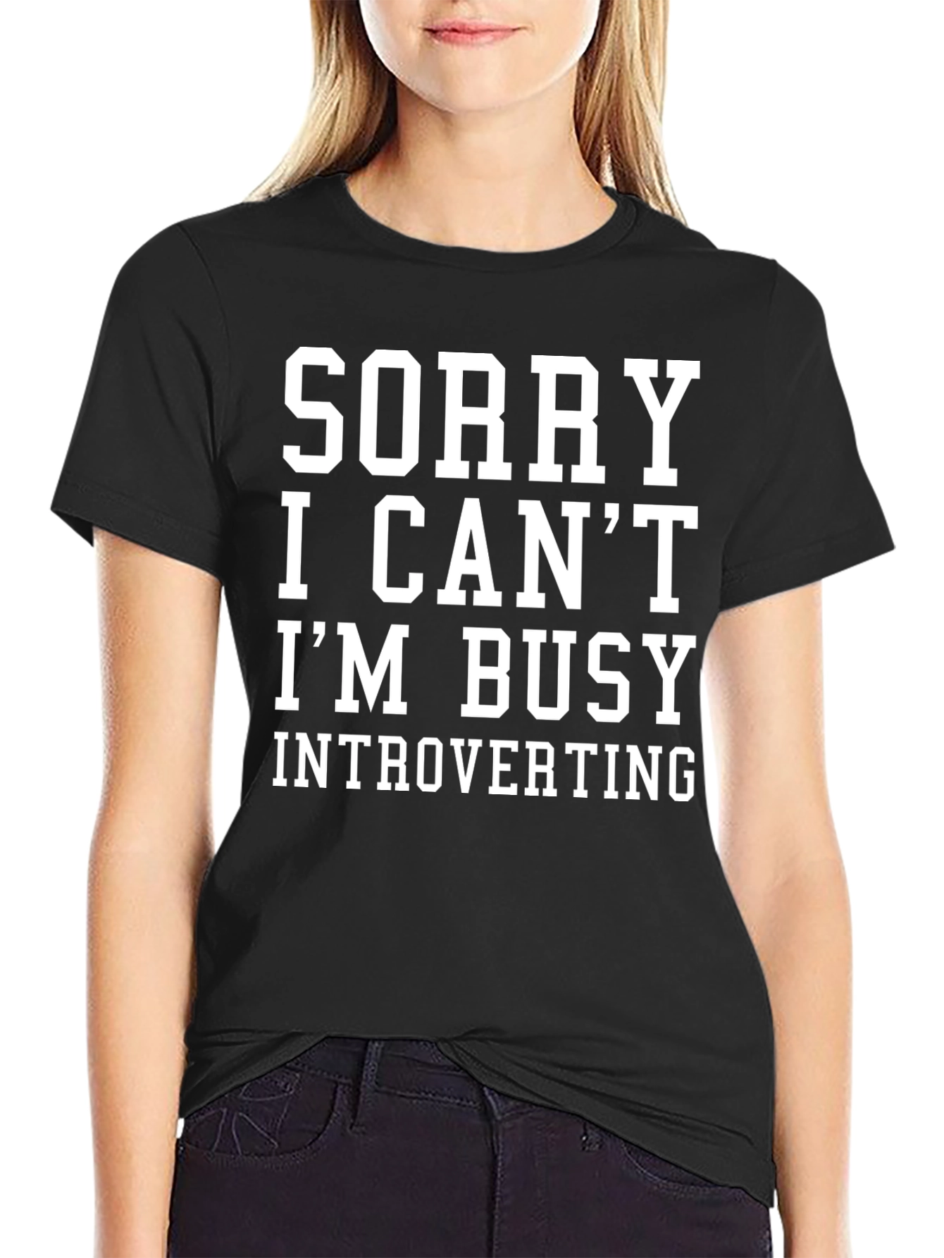 Introverting Graphic Tee - Sorry I Cant