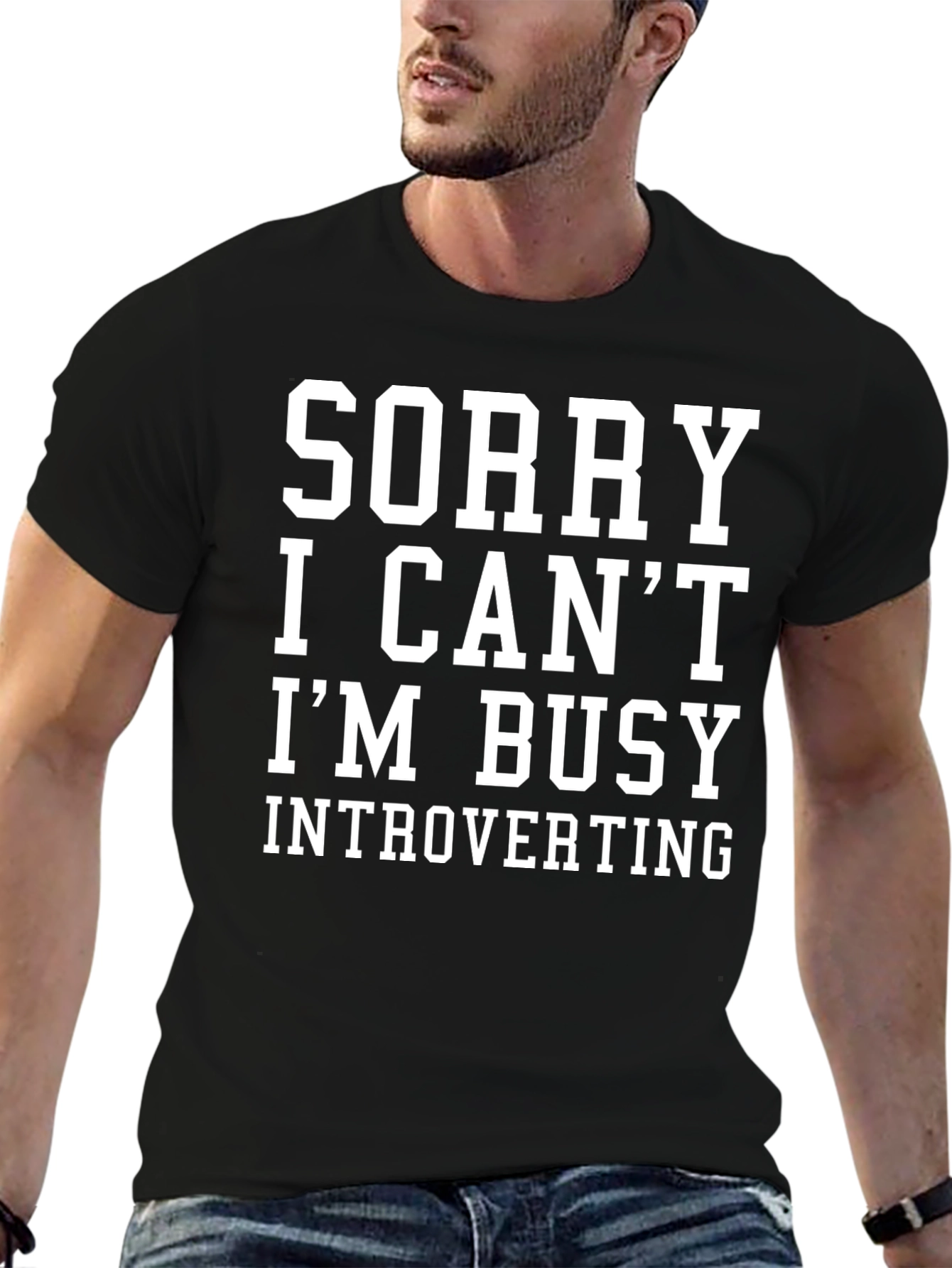 Introverting Graphic Tee - Sorry I Cant