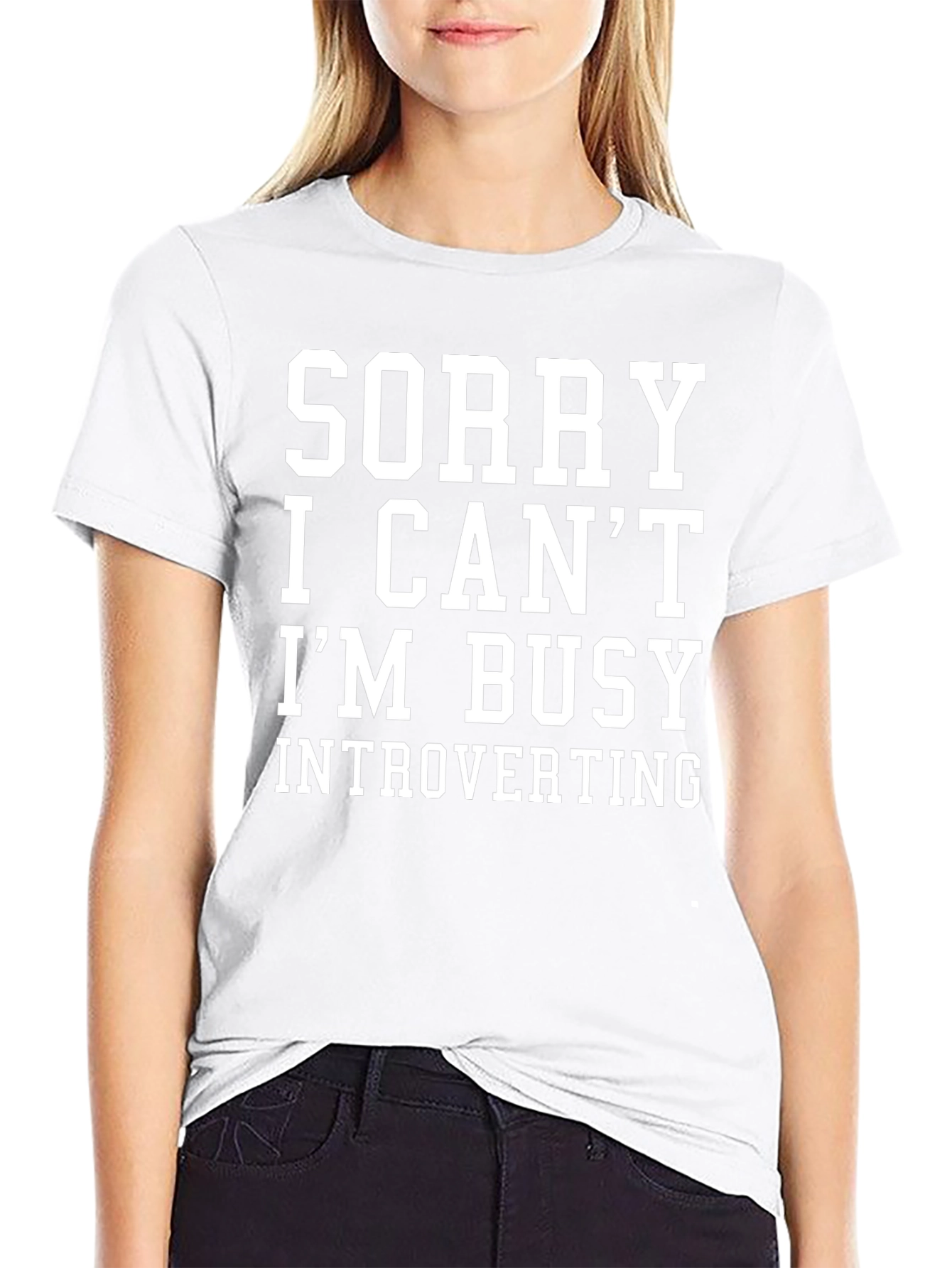 Introverting Graphic Tee - Sorry I Cant
