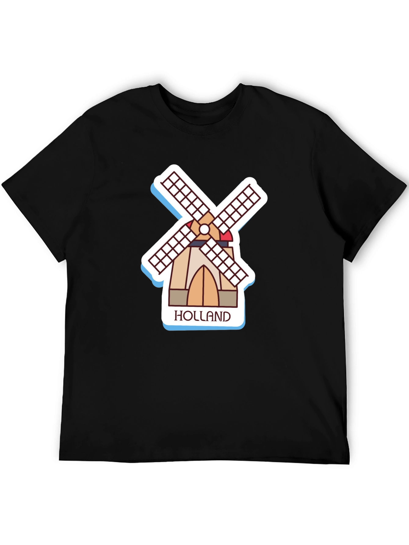 Holland Windmill Graphic T-Shirt - Stylish & Unique