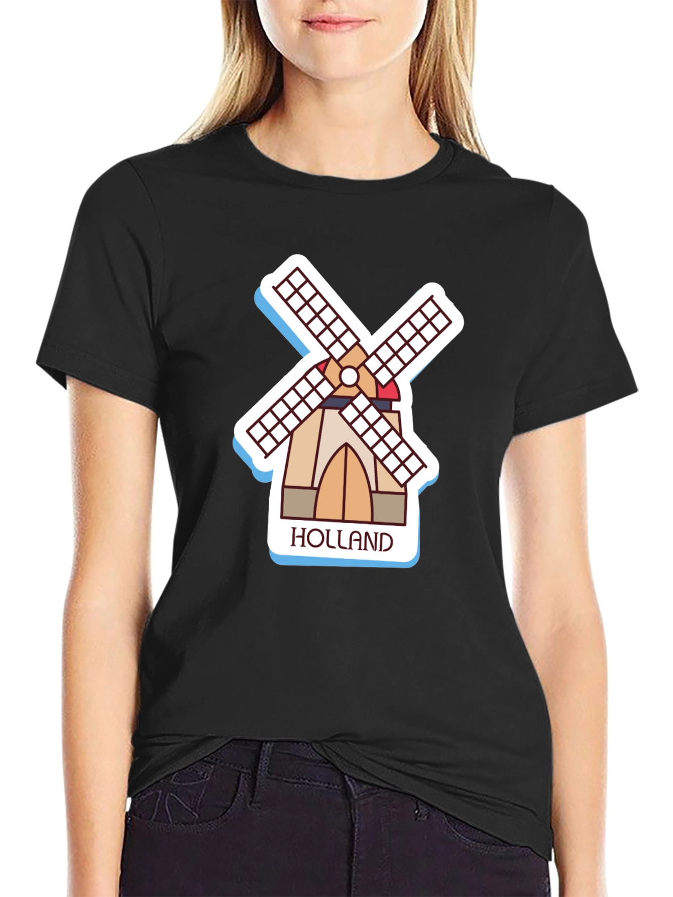 Holland Windmill Graphic T-Shirt - Stylish & Unique