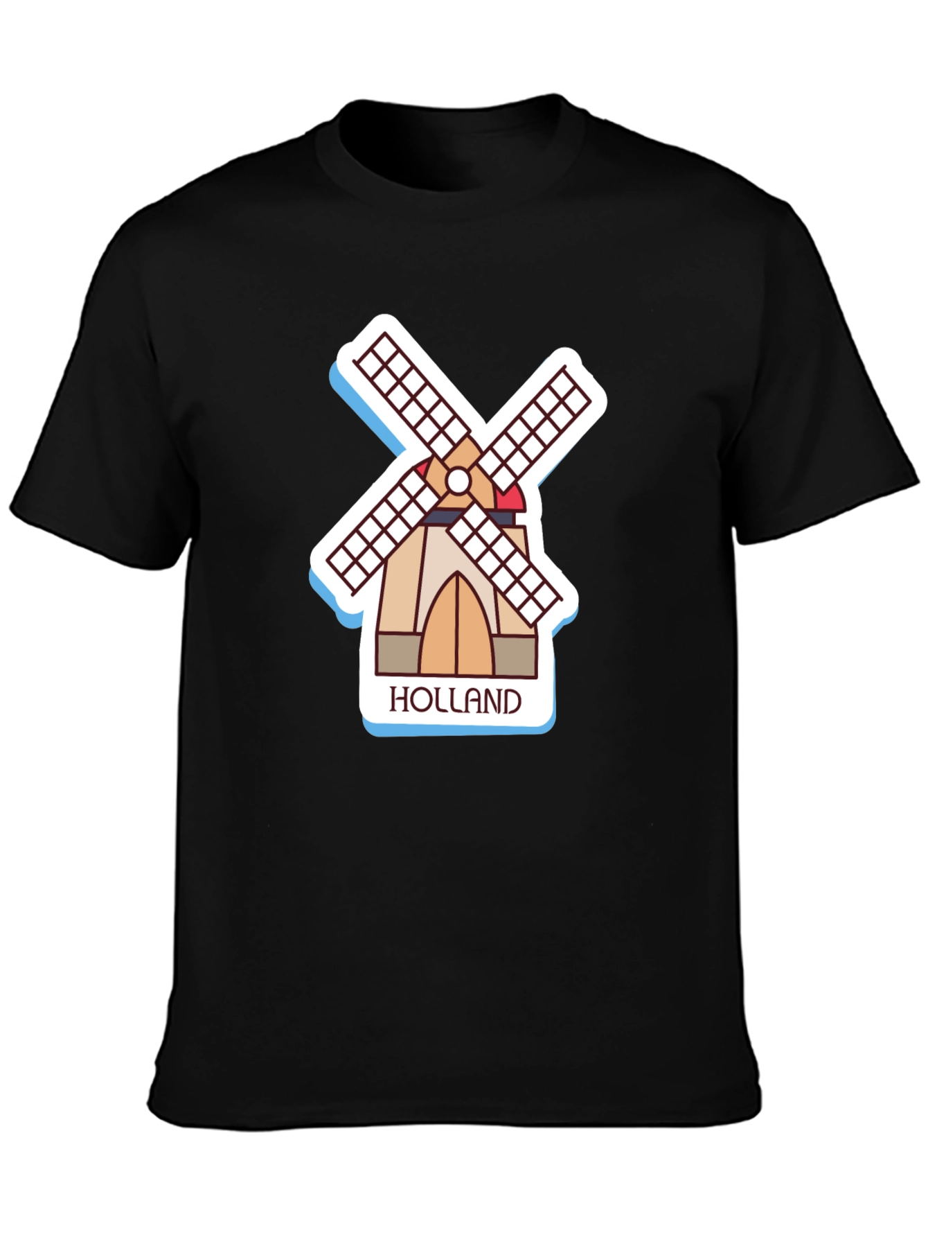 Holland Windmill Graphic T-Shirt - Stylish & Unique