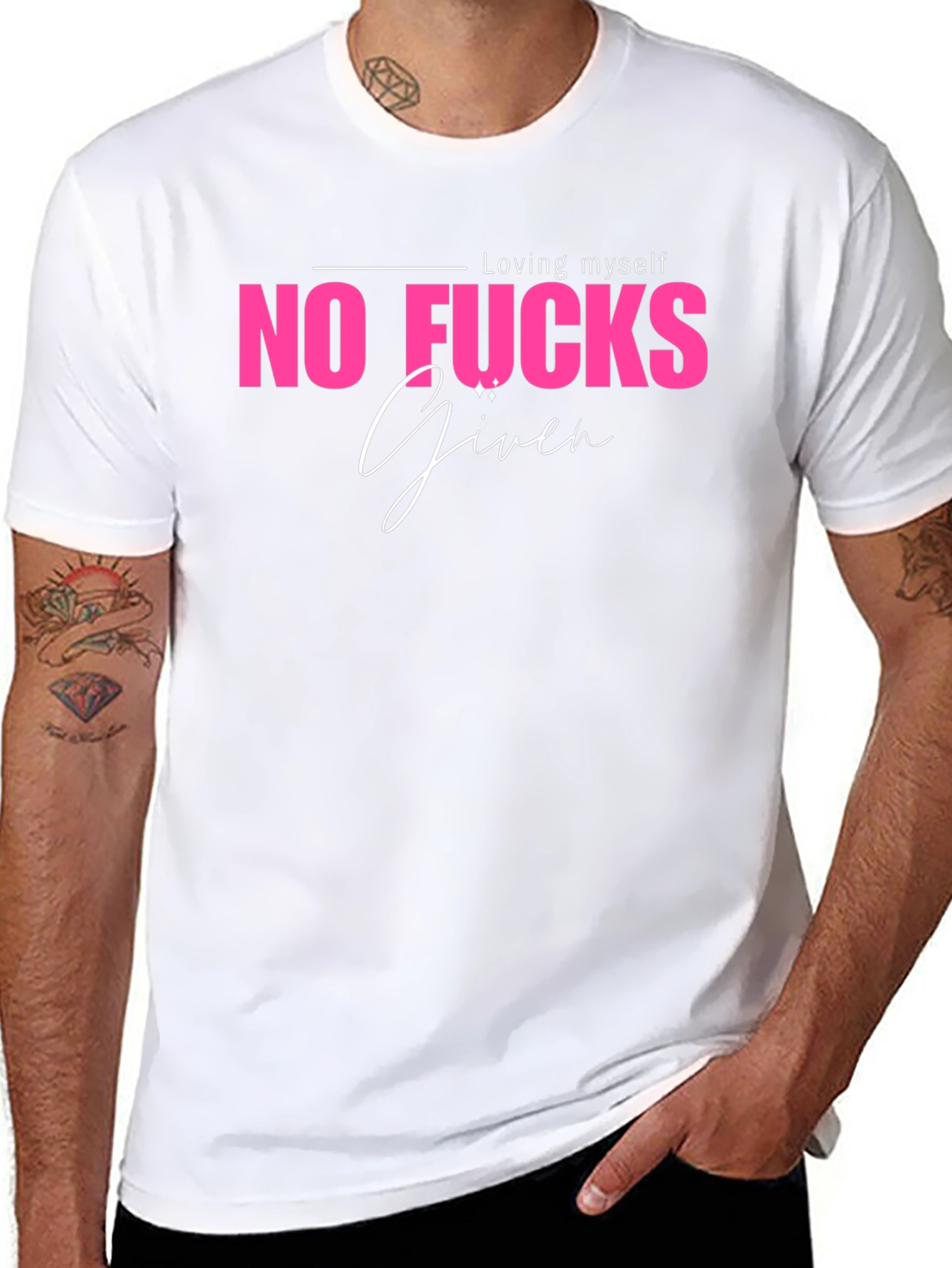 No Fucks Given Graphic Tee - Black Casual T-Shirt