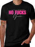 No Fucks Given Graphic Tee - Black Casual T-Shirt