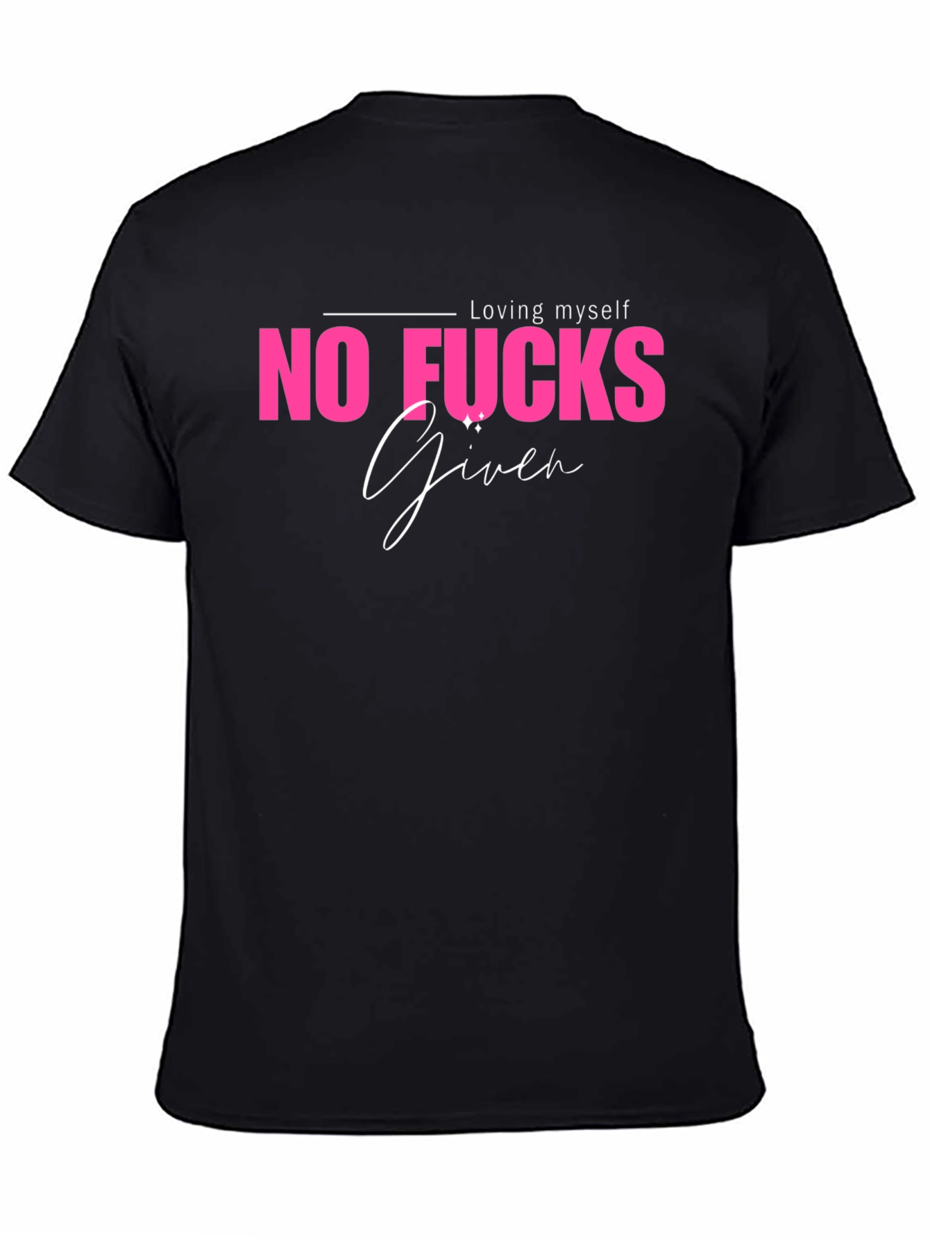No Fucks Given Graphic Tee - Black Casual T-Shirt