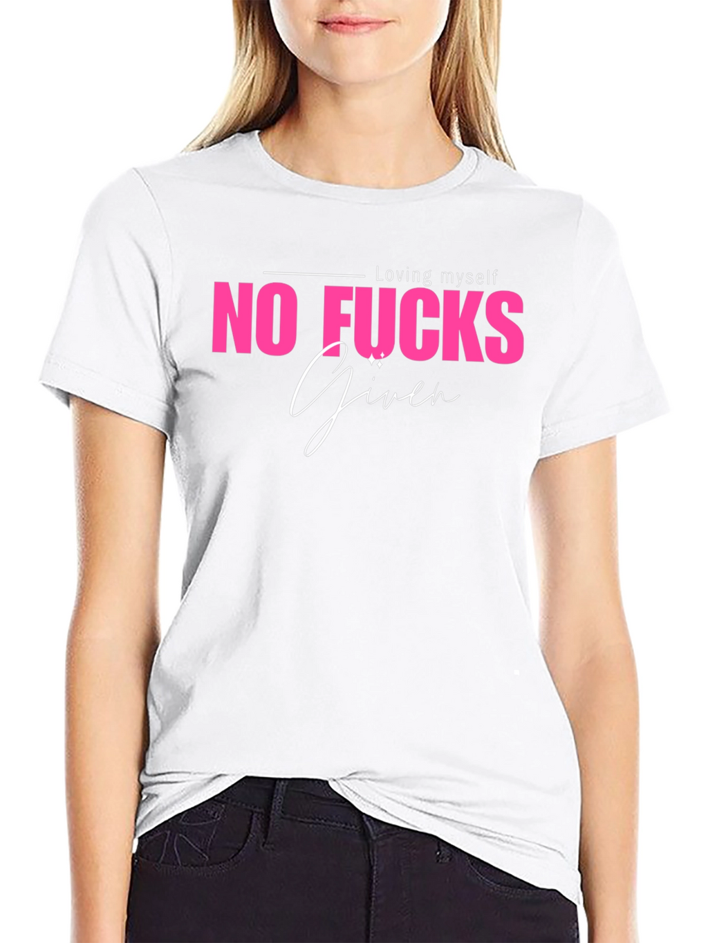 No Fucks Given Graphic Tee - Black Casual T-Shirt