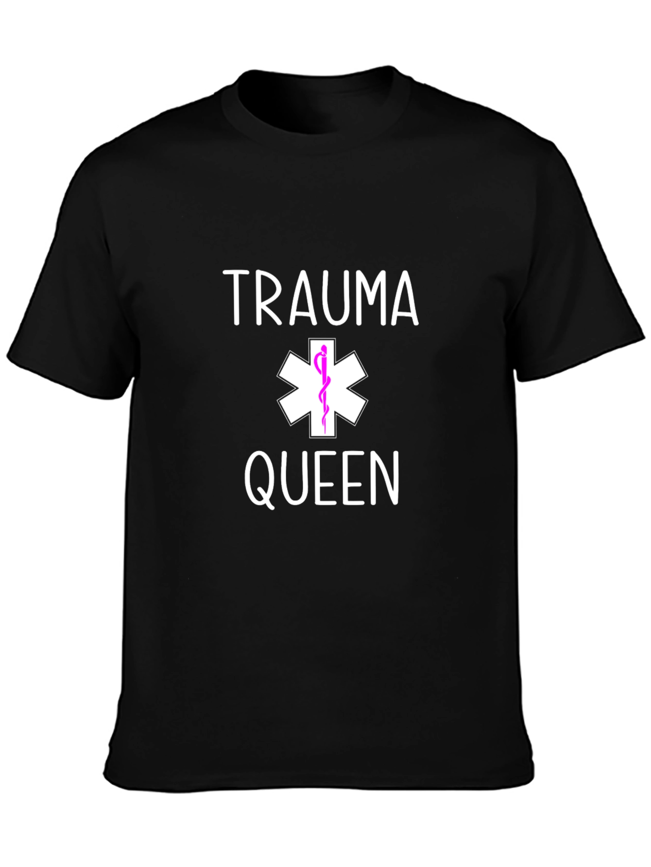 Trauma Queen Graphic Tee - Medical Humor T-Shirt