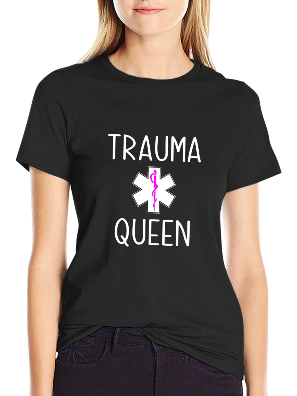Trauma Queen Graphic Tee - Medical Humor T-Shirt