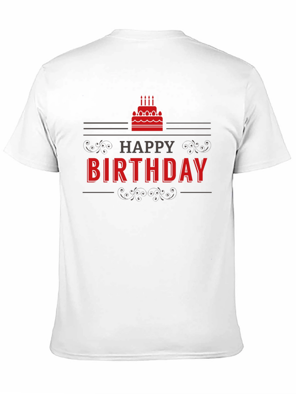 Happy Birthday Graphic T-Shirt - Black