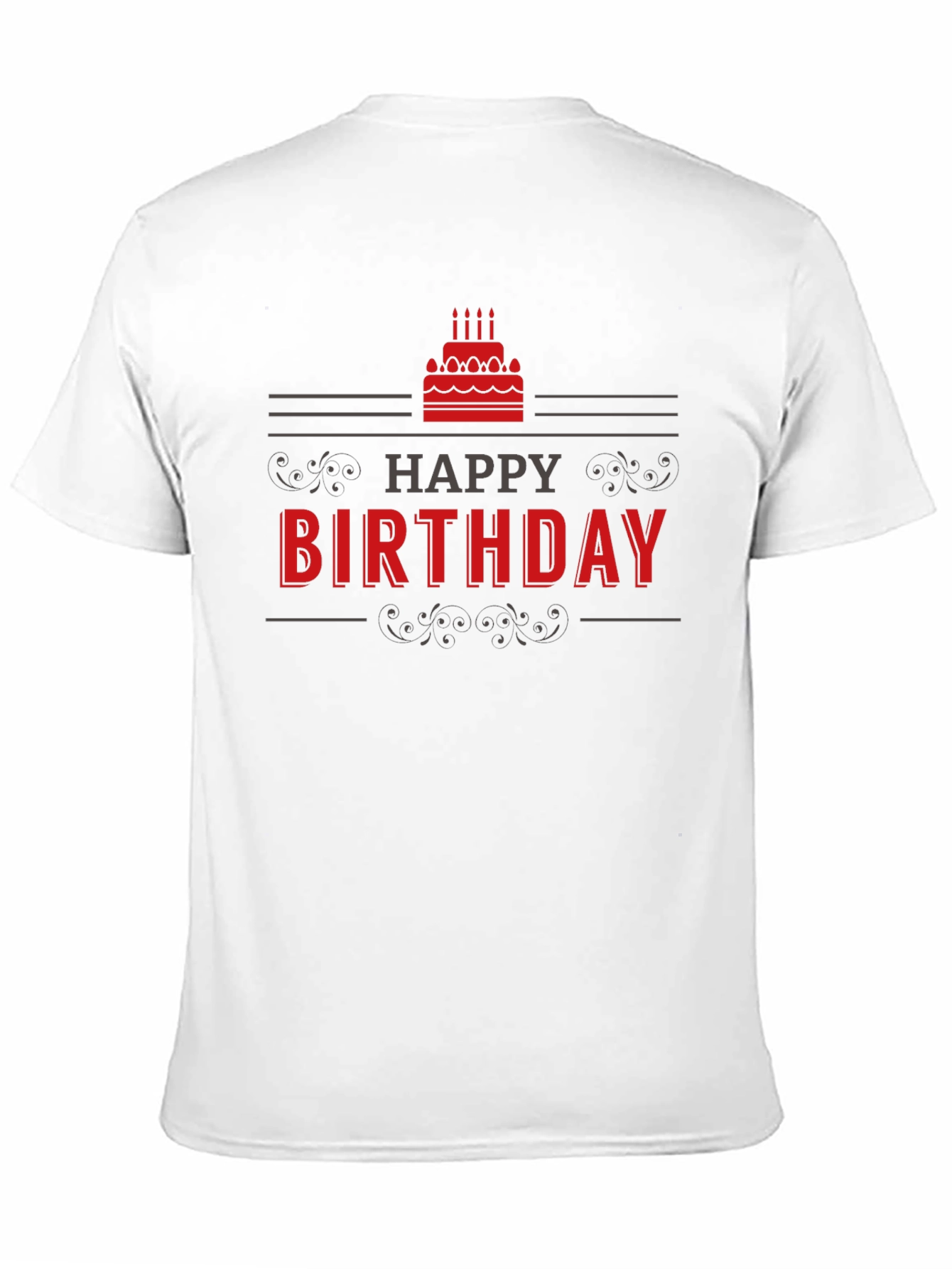 Happy Birthday Graphic T-Shirt - Black