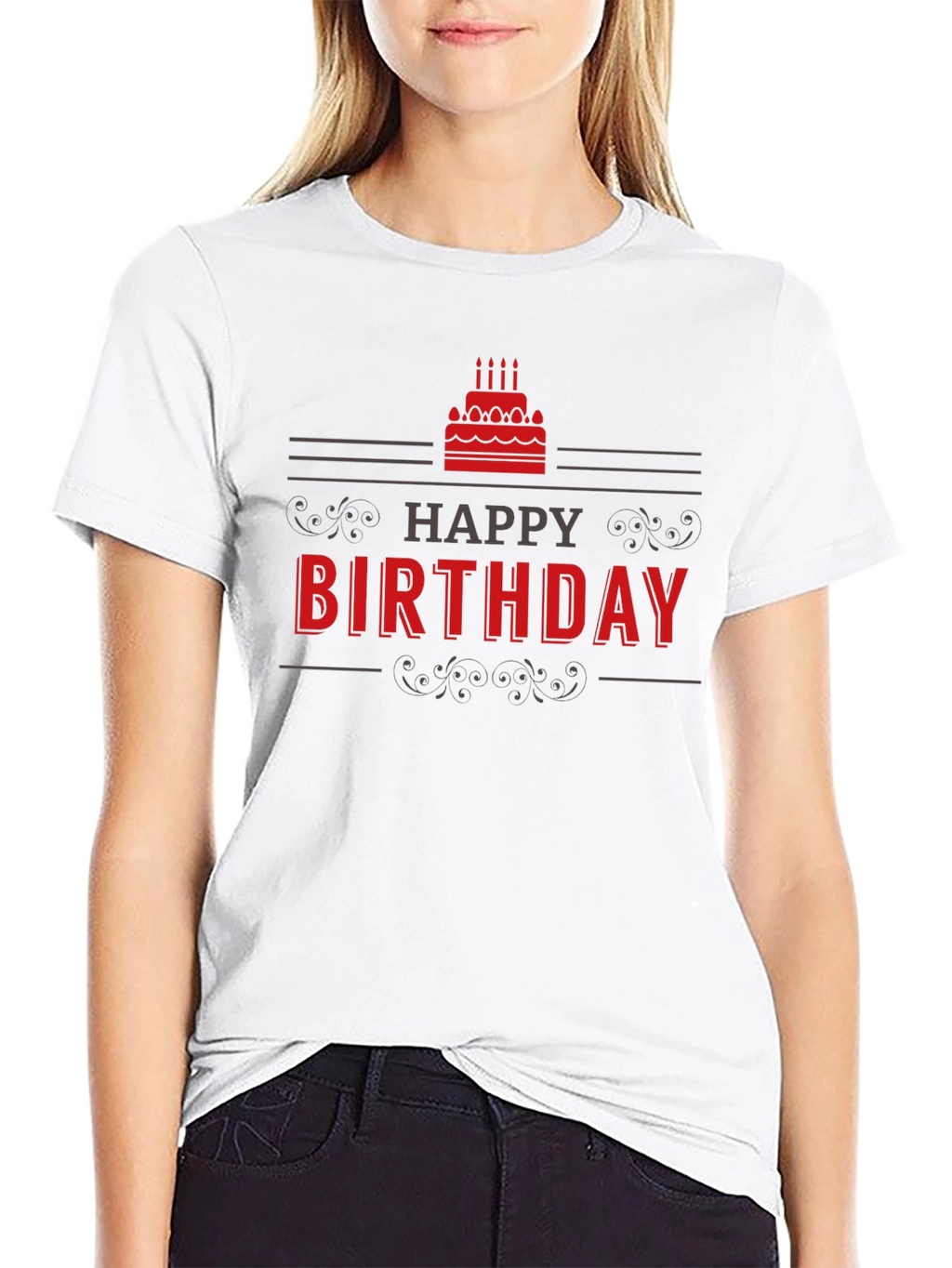Happy Birthday Graphic T-Shirt - Black