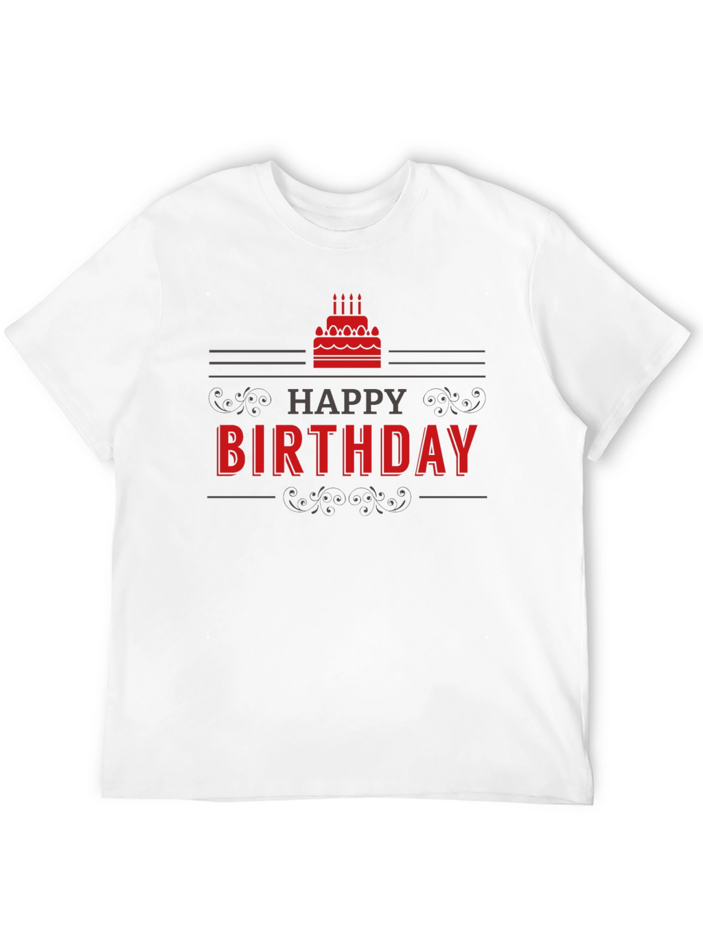 Happy Birthday Graphic T-Shirt - Black