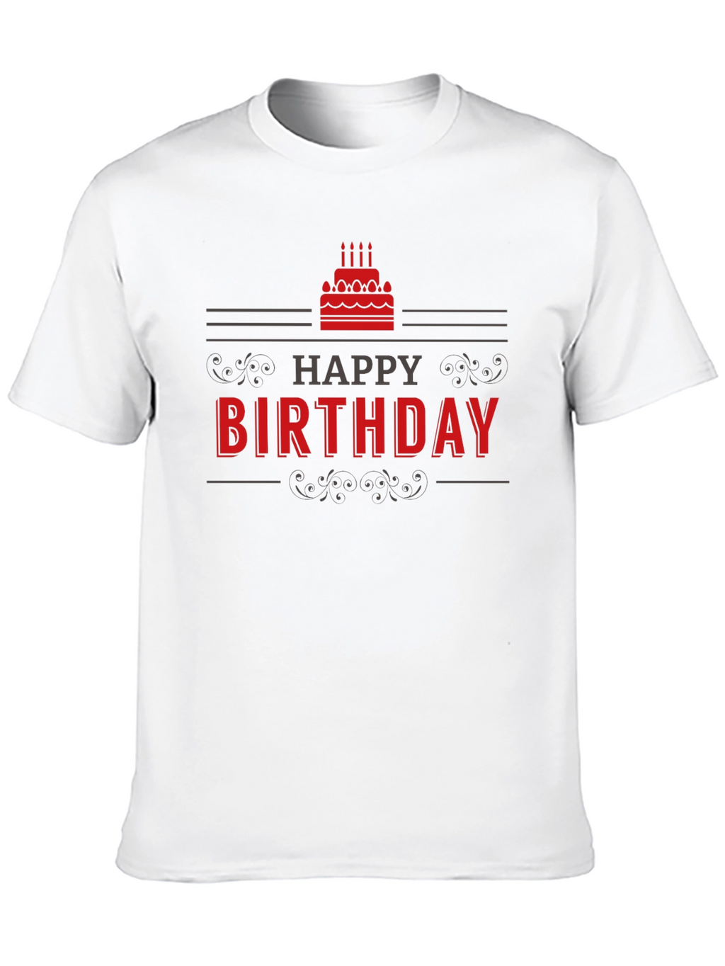 Happy Birthday Graphic T-Shirt - Black