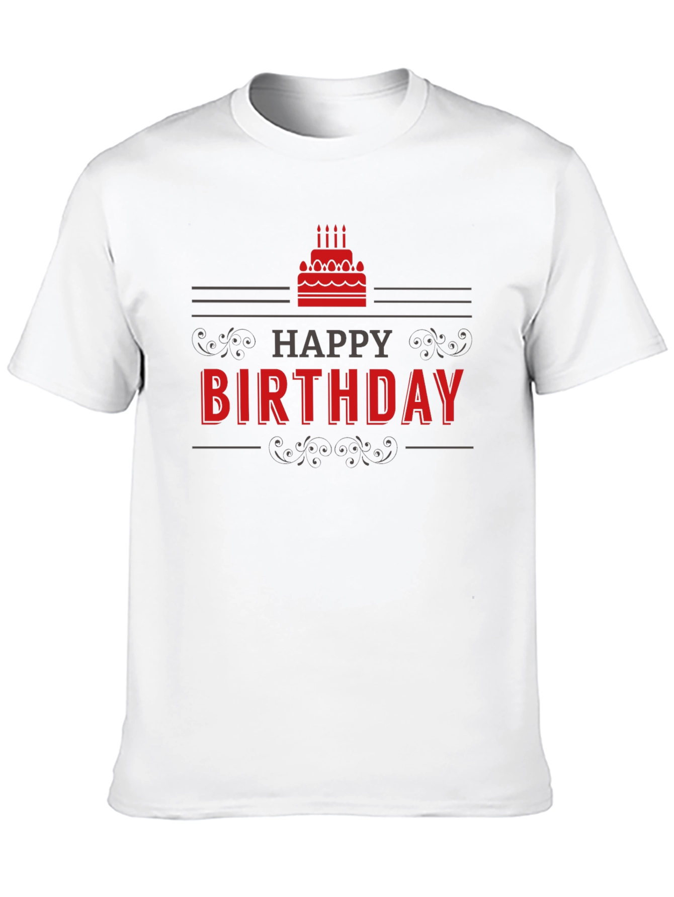 Happy Birthday Graphic T-Shirt - Black