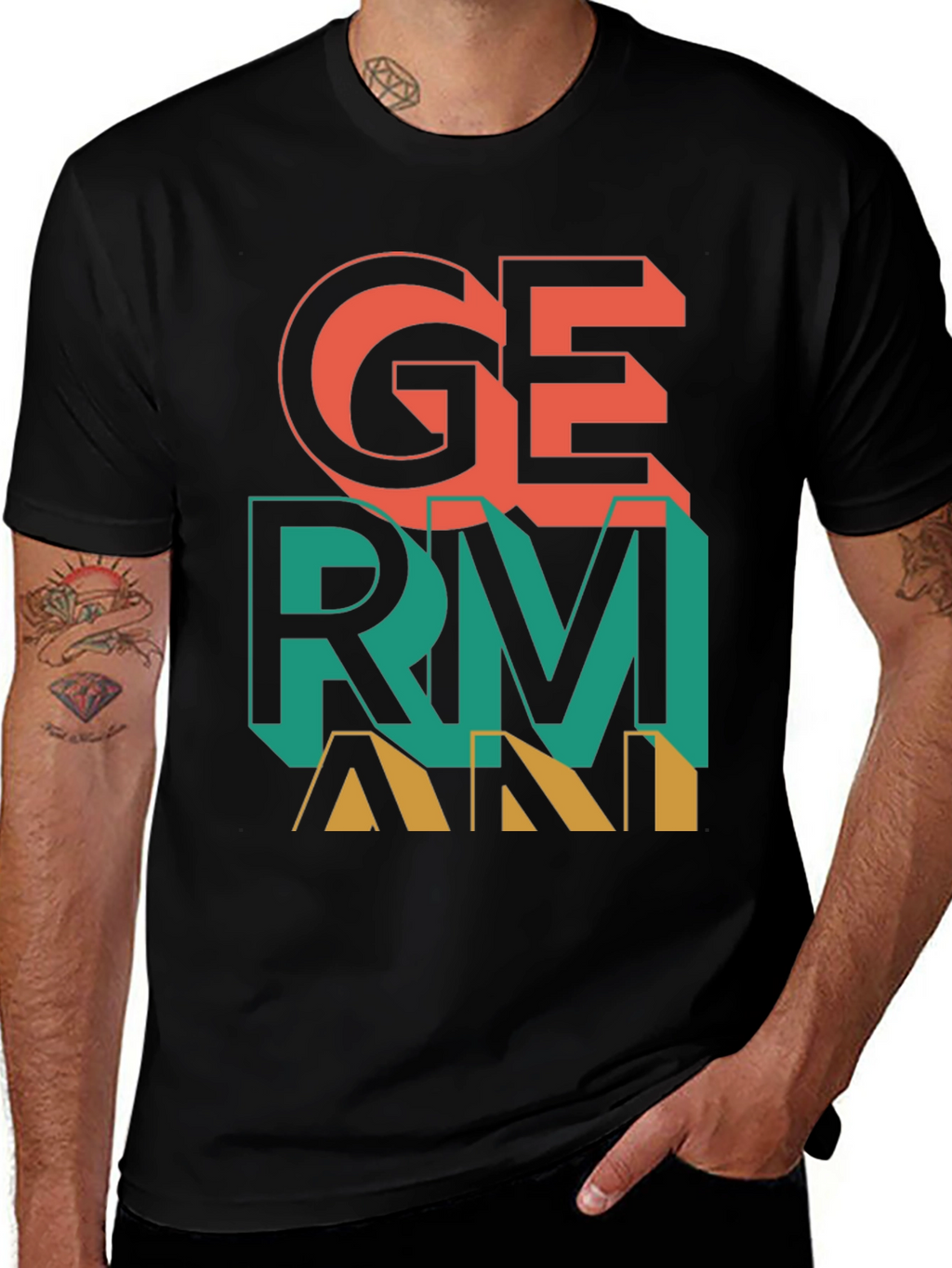 Germany Graphic Print Crew Neck T-Shirt