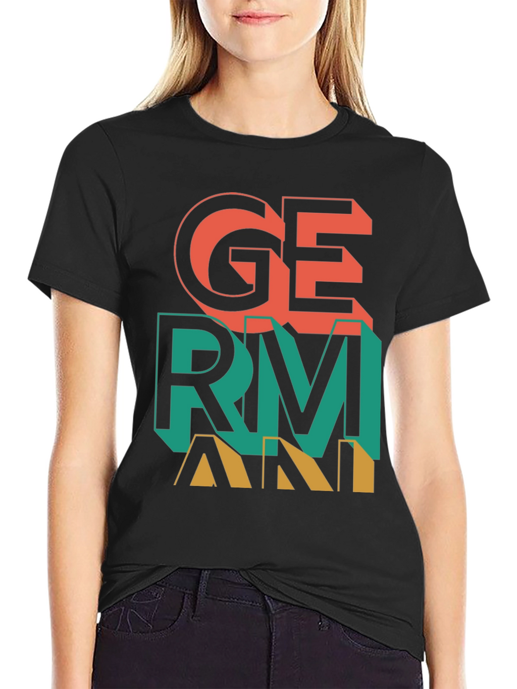 Germany Graphic Print Crew Neck T-Shirt