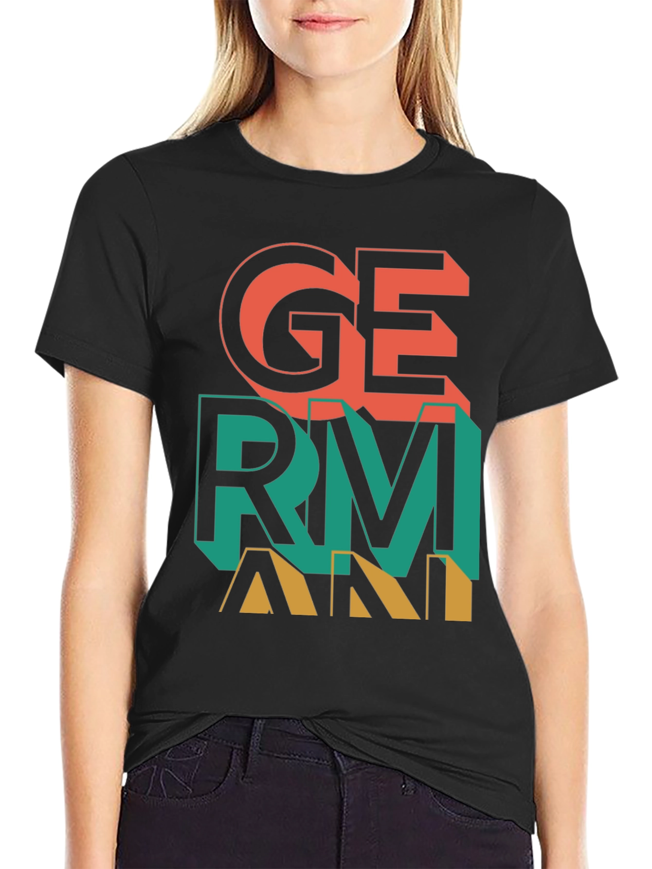 Germany Graphic Print Crew Neck T-Shirt