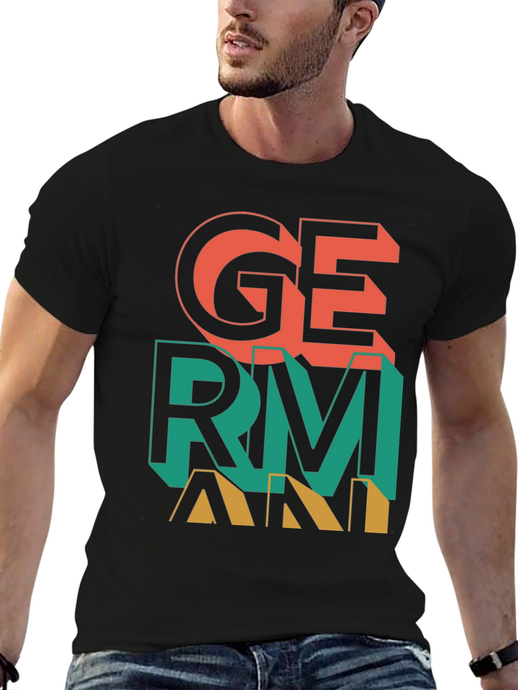 Germany Graphic Print Crew Neck T-Shirt