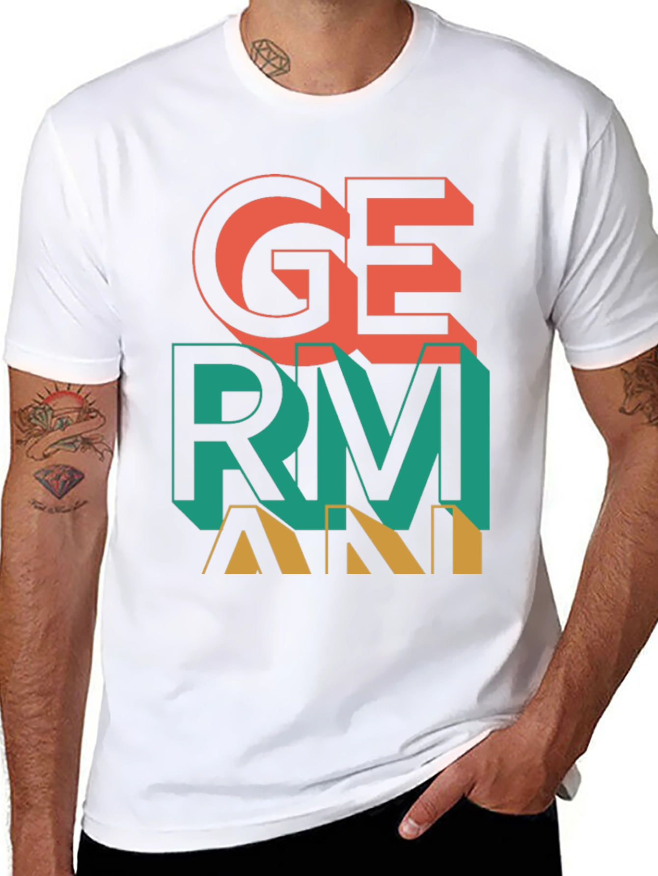 Germany Graphic Print Crew Neck T-Shirt