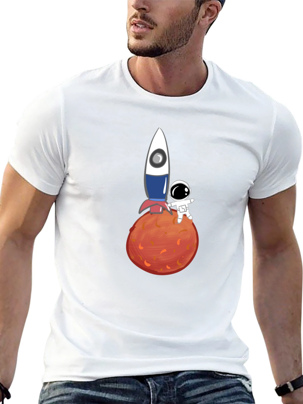 Astronaut & Rocket Graphic Tee