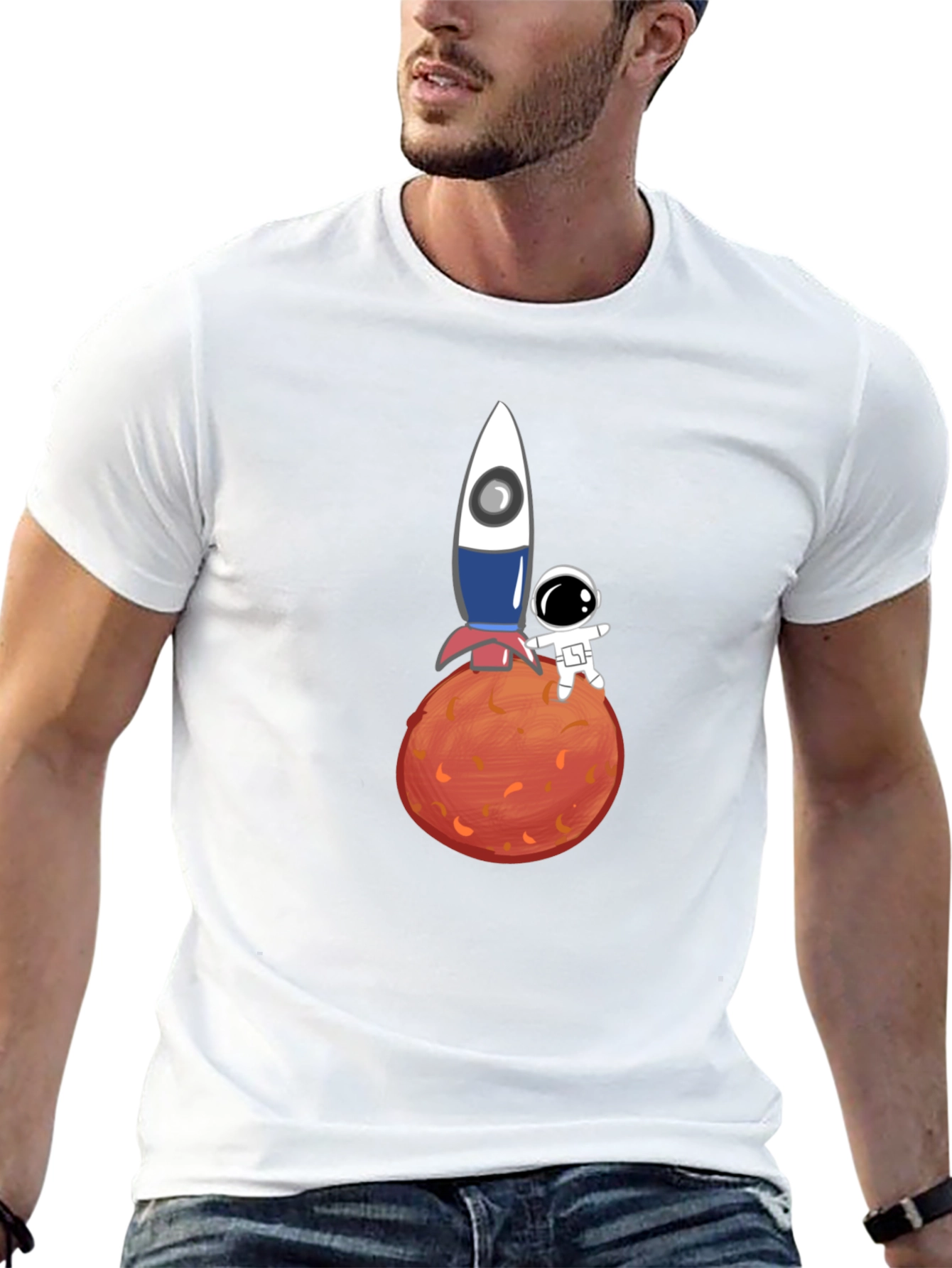 Astronaut & Rocket Graphic Tee