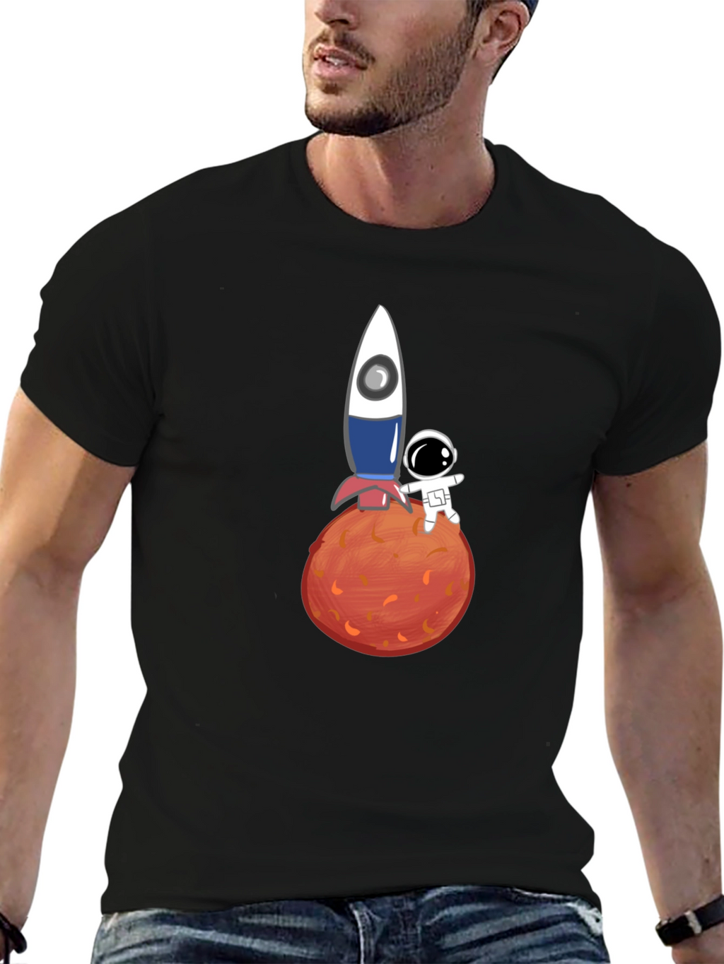 Astronaut & Rocket Graphic Tee