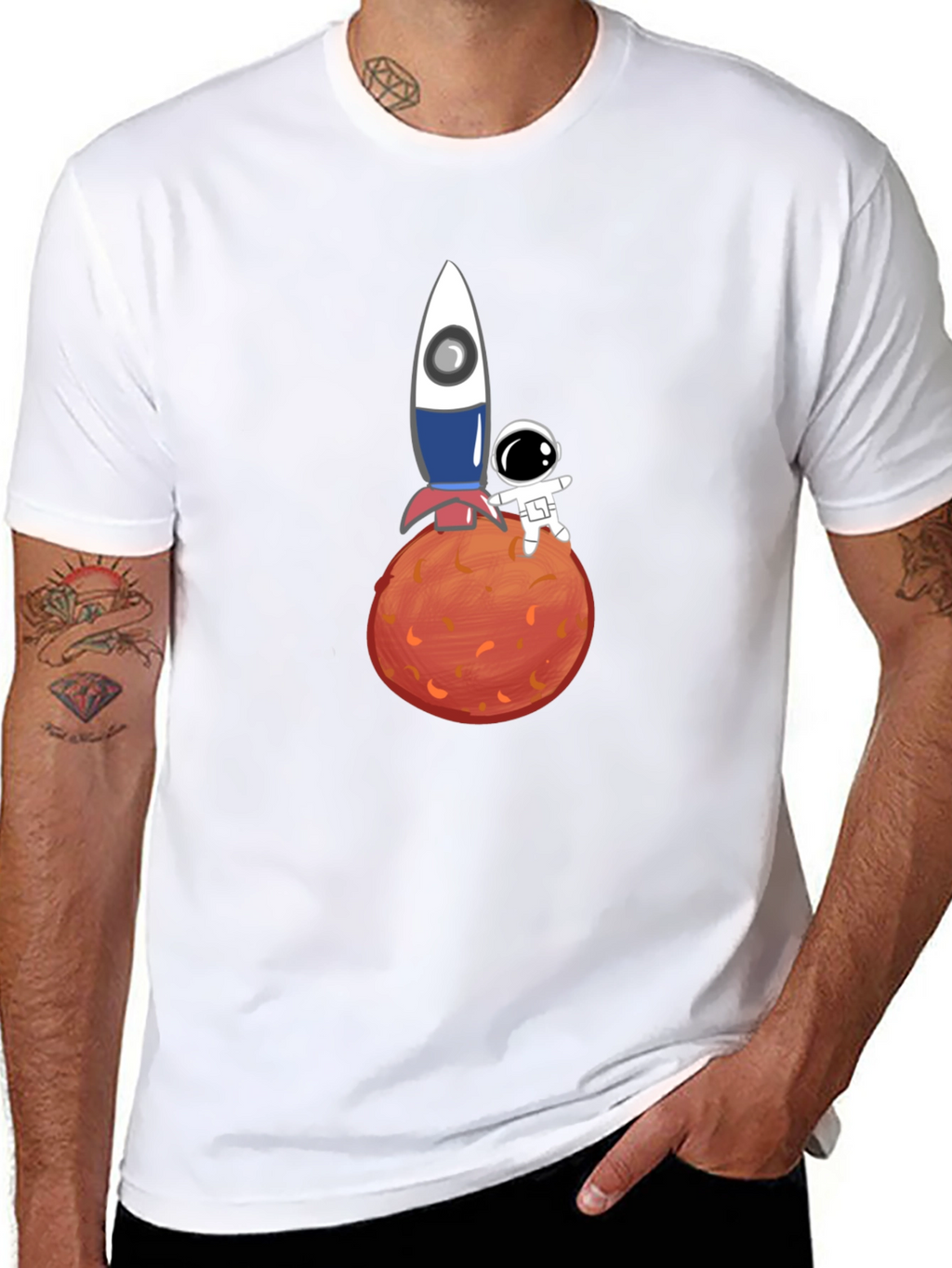 Astronaut & Rocket Graphic Tee