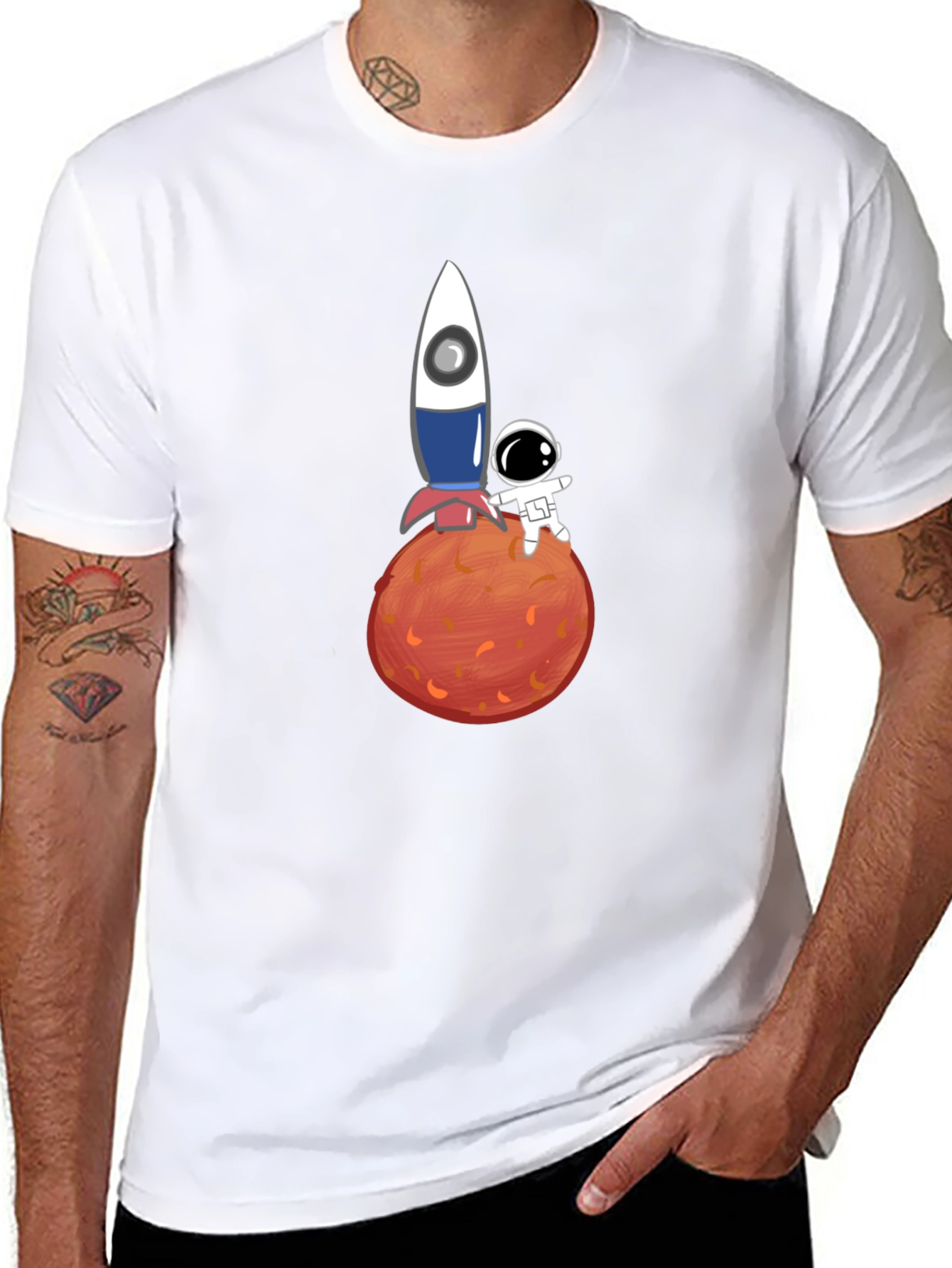 Astronaut & Rocket Graphic Tee