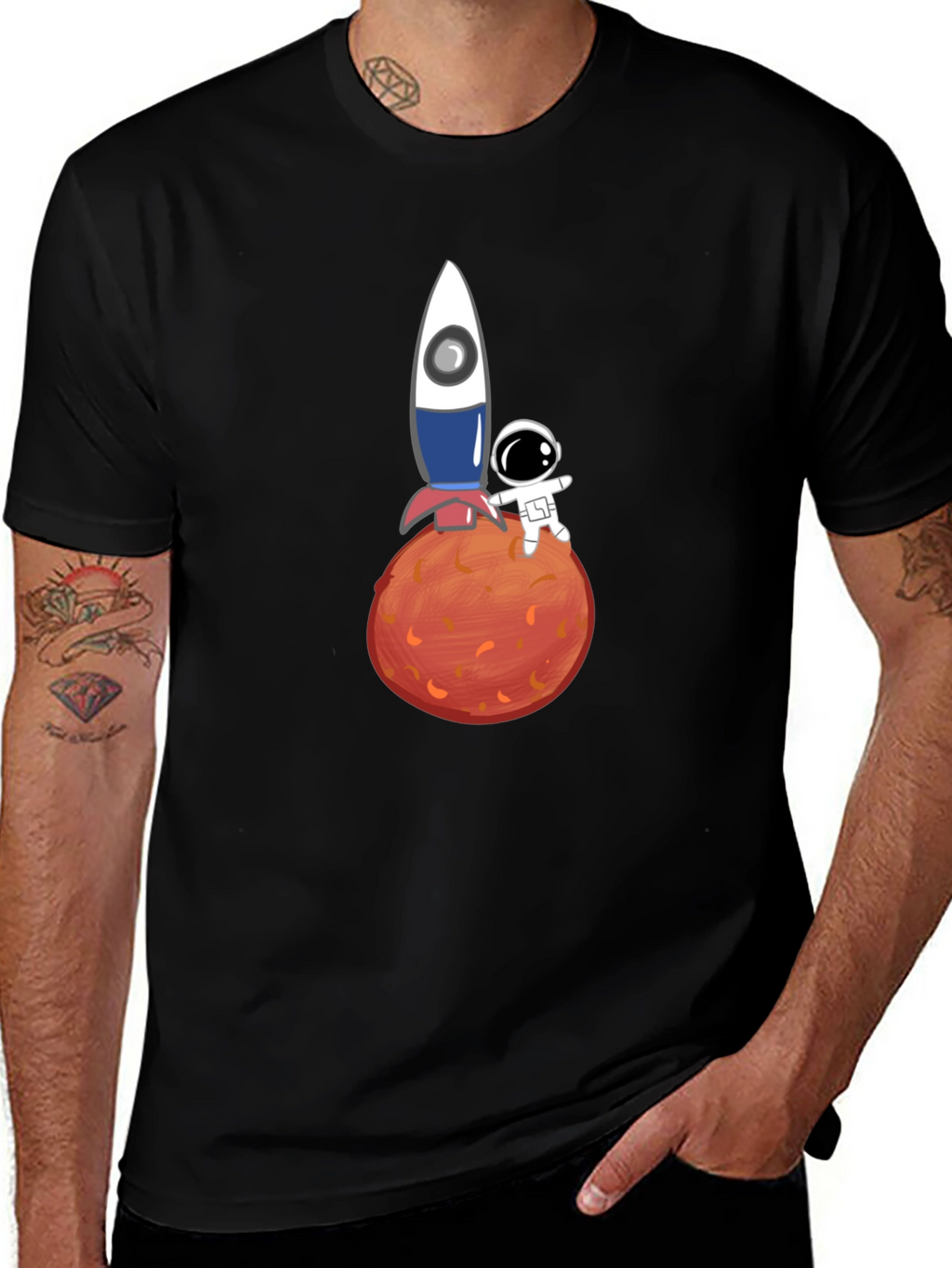 Astronaut & Rocket Graphic Tee
