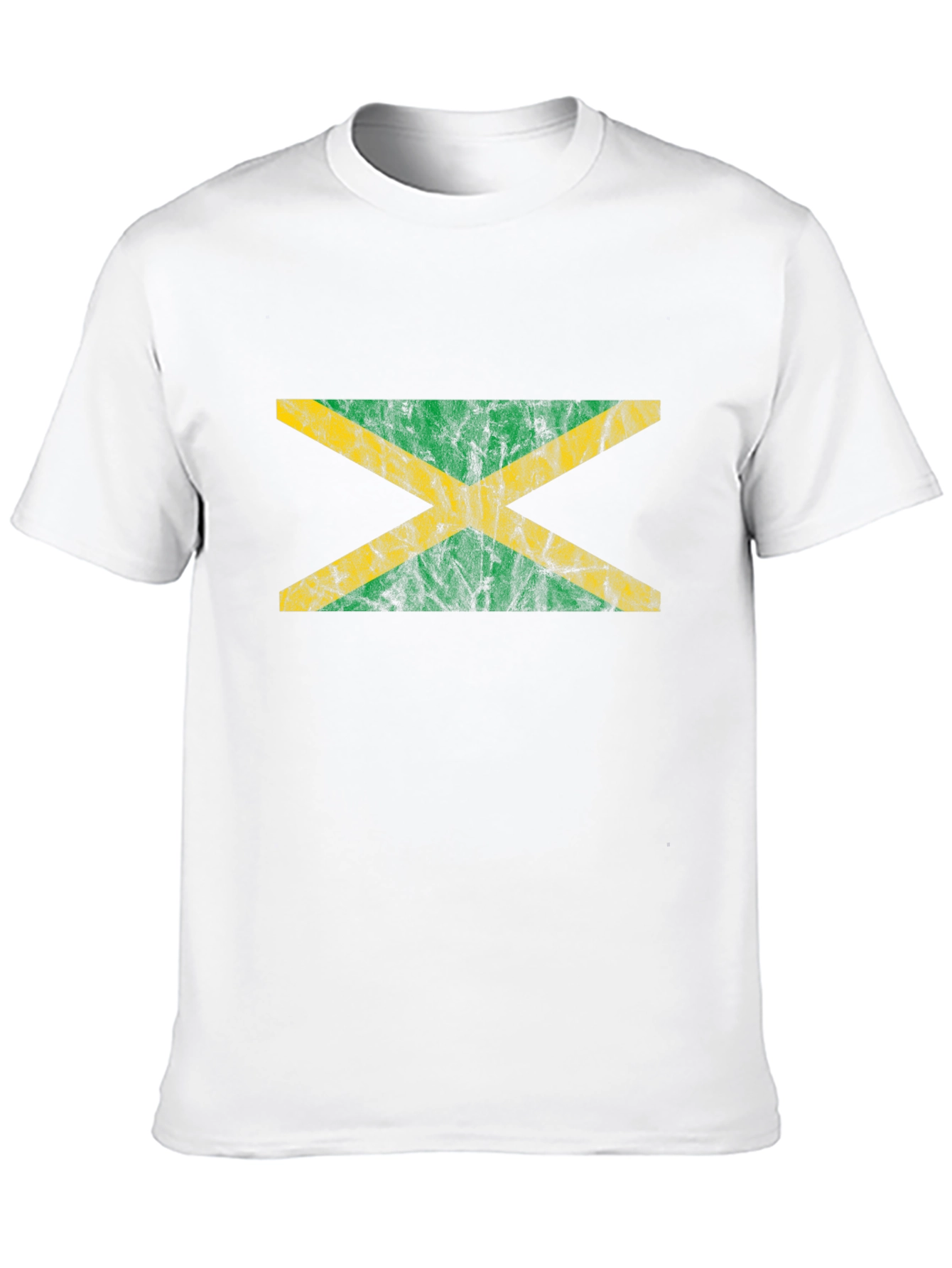 Jamaica Flag T-Shirt - Distressed Look Tee