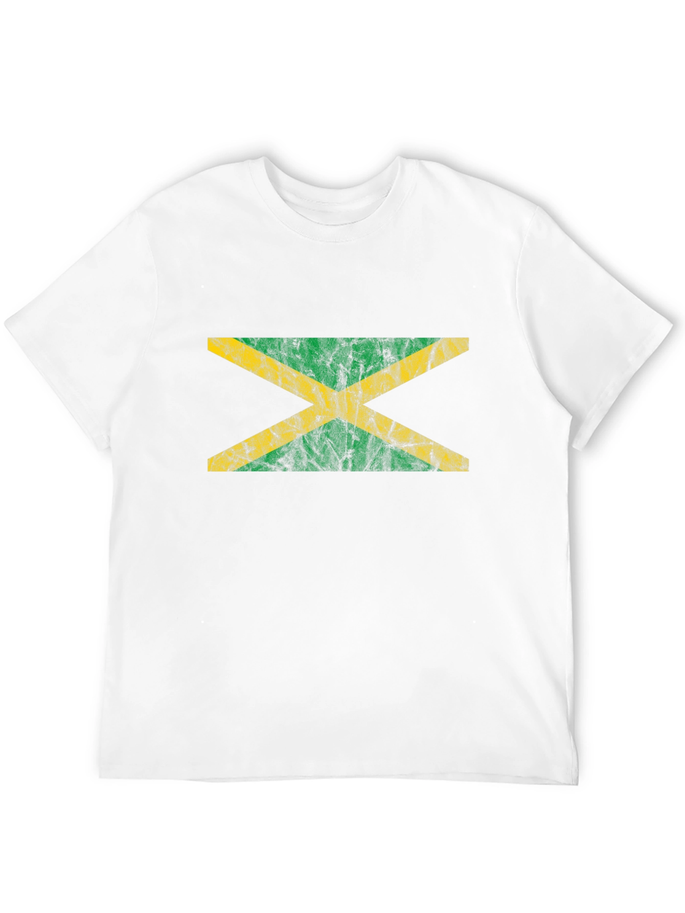 Jamaica Flag T-Shirt - Distressed Look Tee