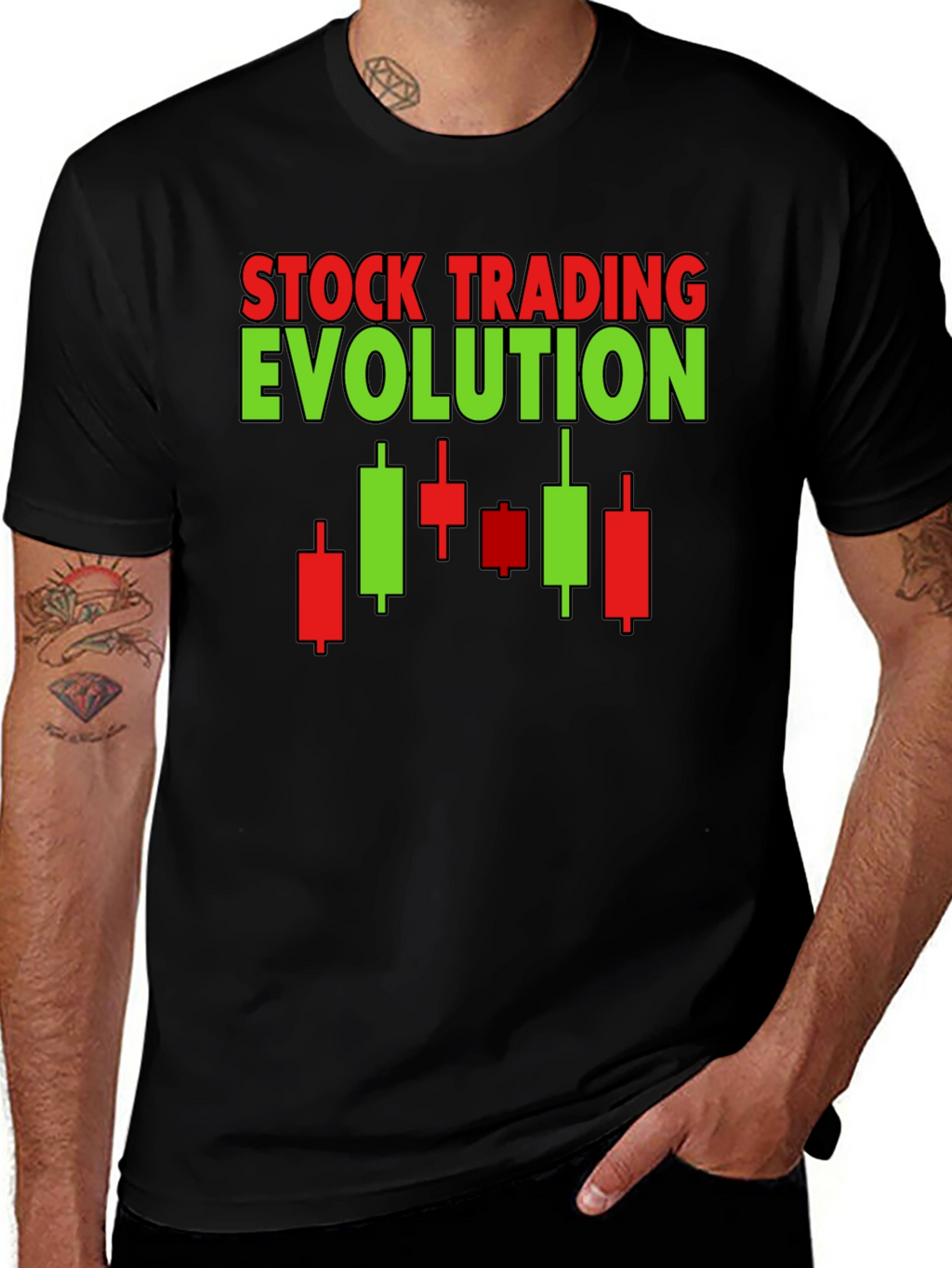 Stock Trading Evolution Graphic Tee