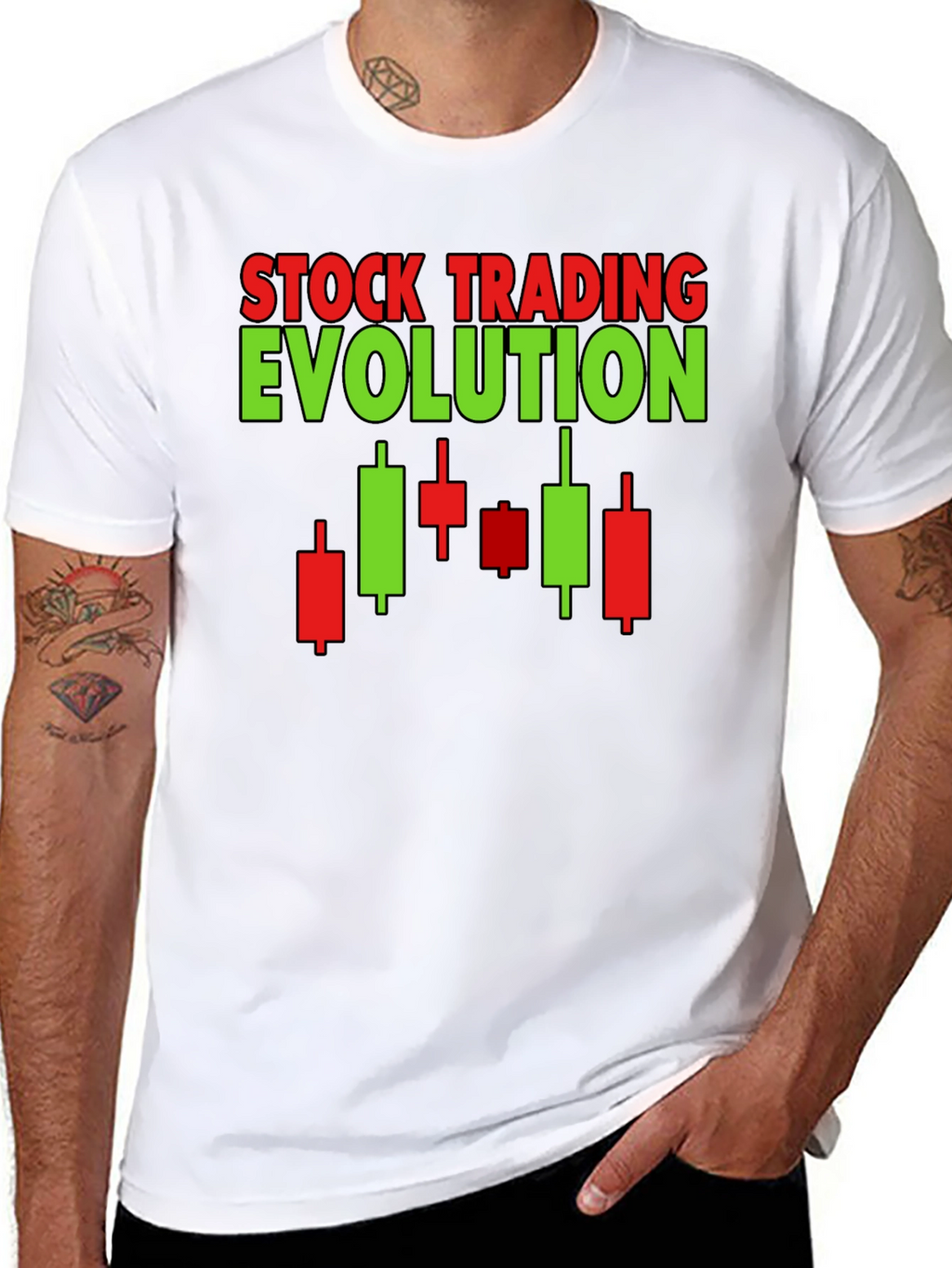 Stock Trading Evolution Graphic Tee