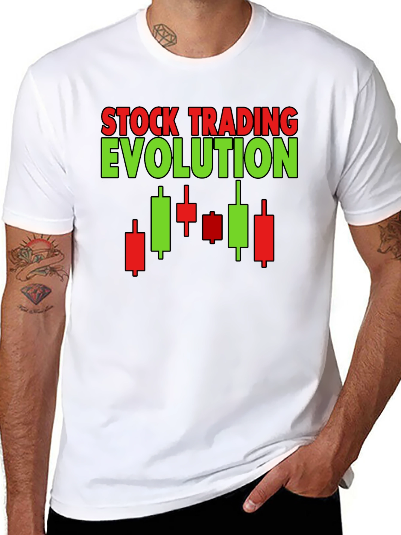 Stock Trading Evolution Graphic Tee